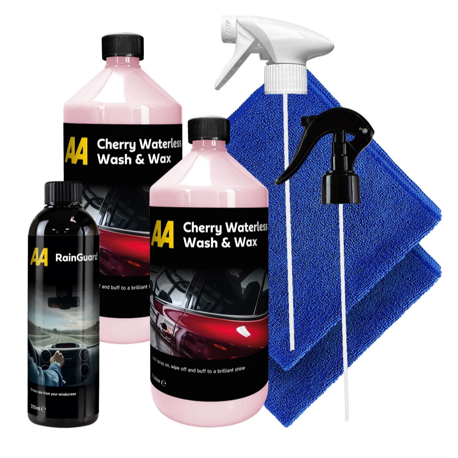 The AA Waterless Car Cleaning Kit