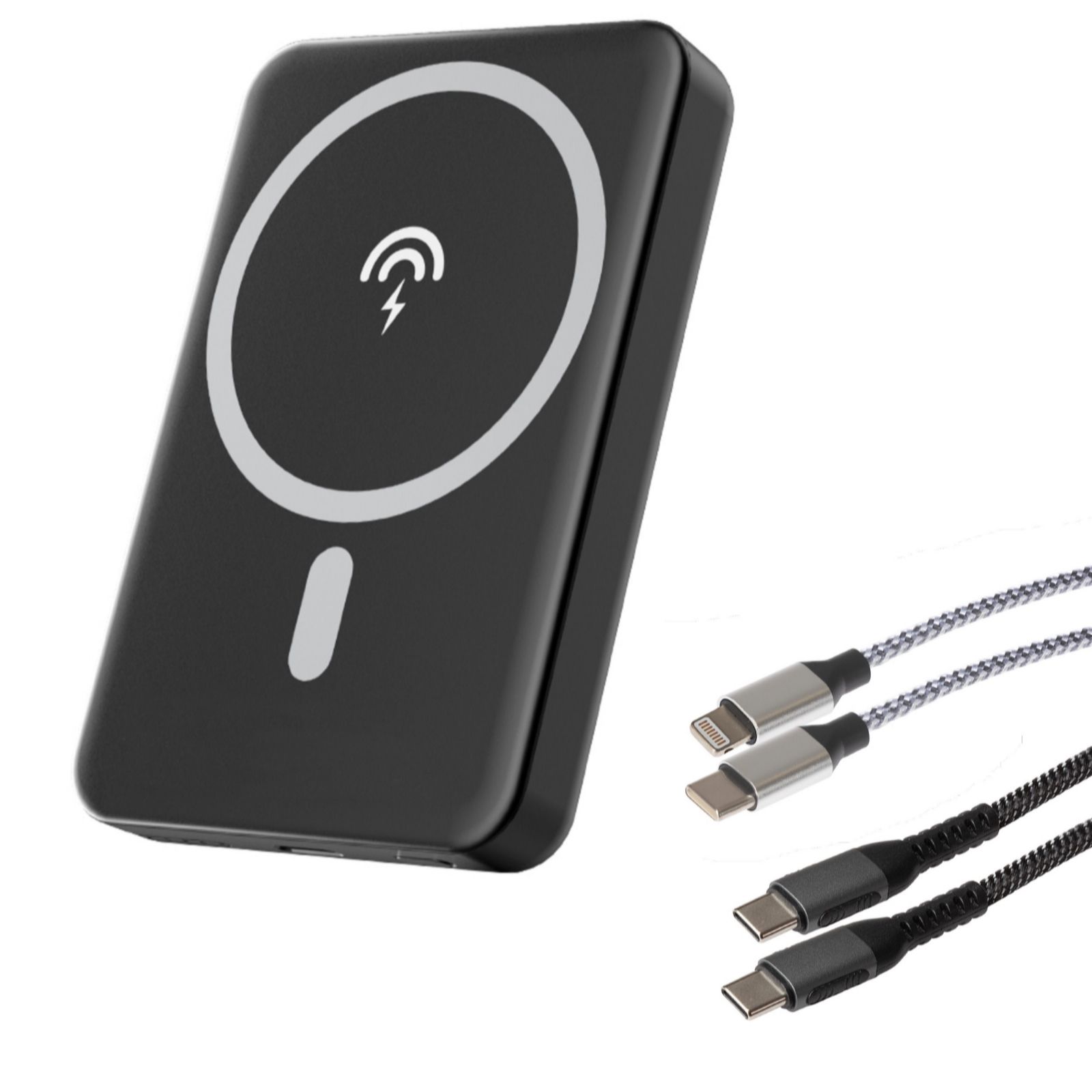 Maplin 5,000mAh WirelessFast Charging Power Bank with USB-C & Qi Charging