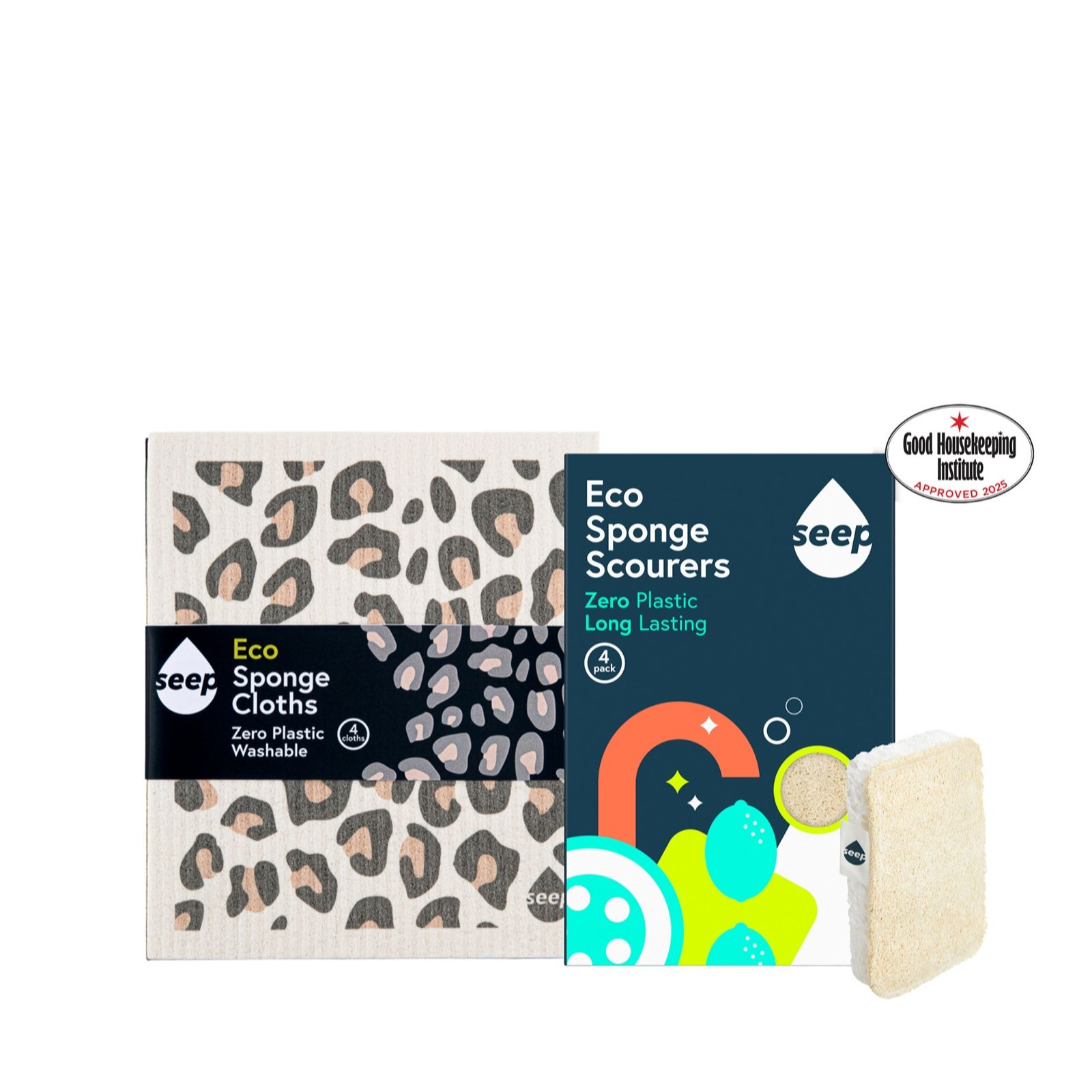 Seep 8 Piece Sponge Scourer and Sponge Cloth Bundle