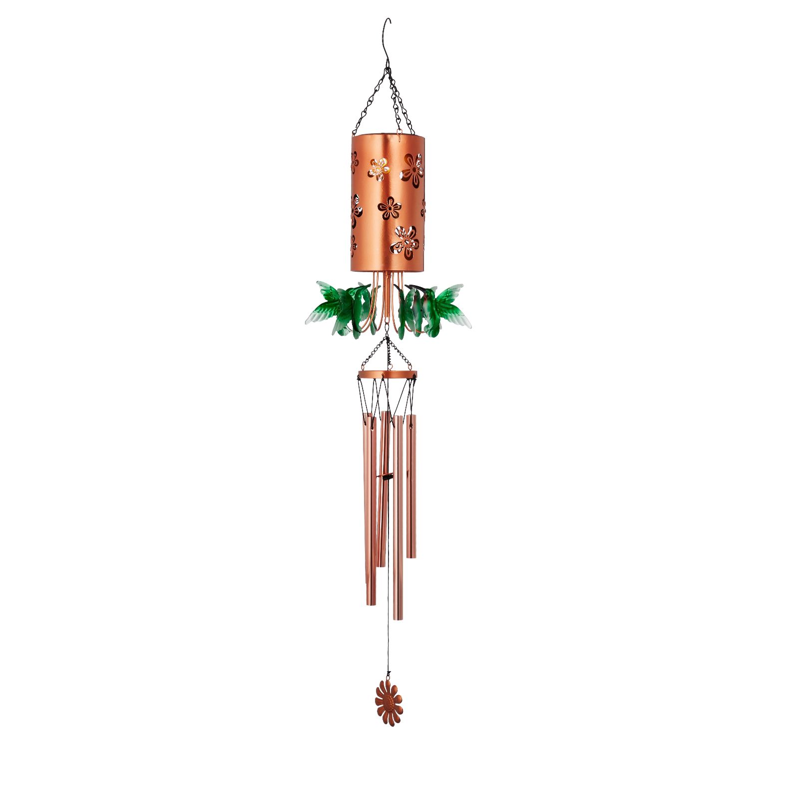 Garden Reflections Solar Rotating Windchime