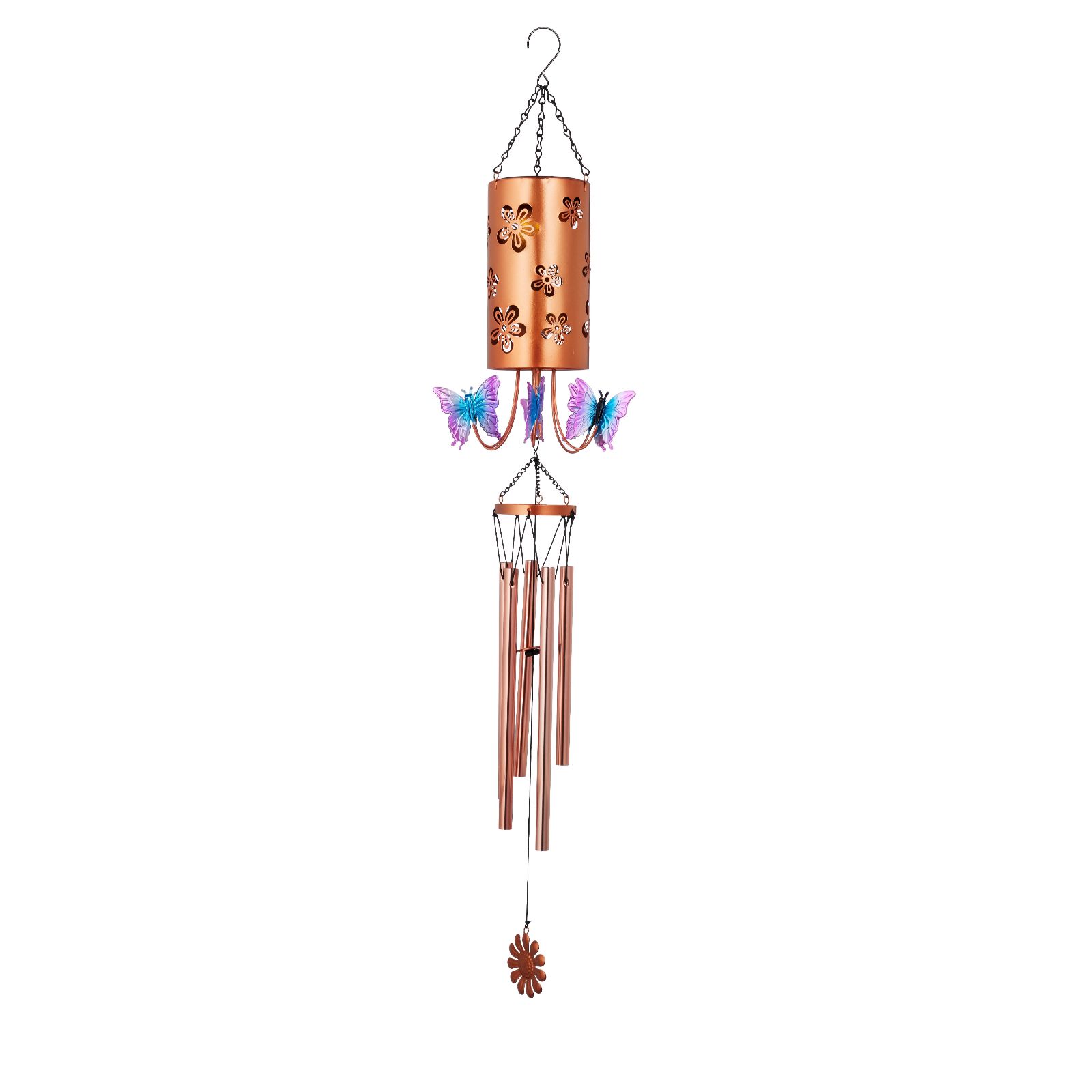 Garden Reflections Solar Rotating Windchime
