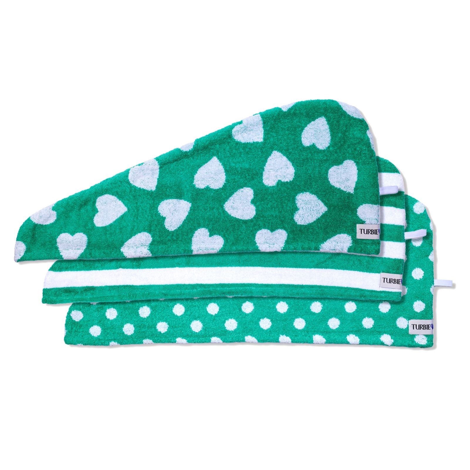 Turbie Twist Set of 3 100% Cotton Hair Towels