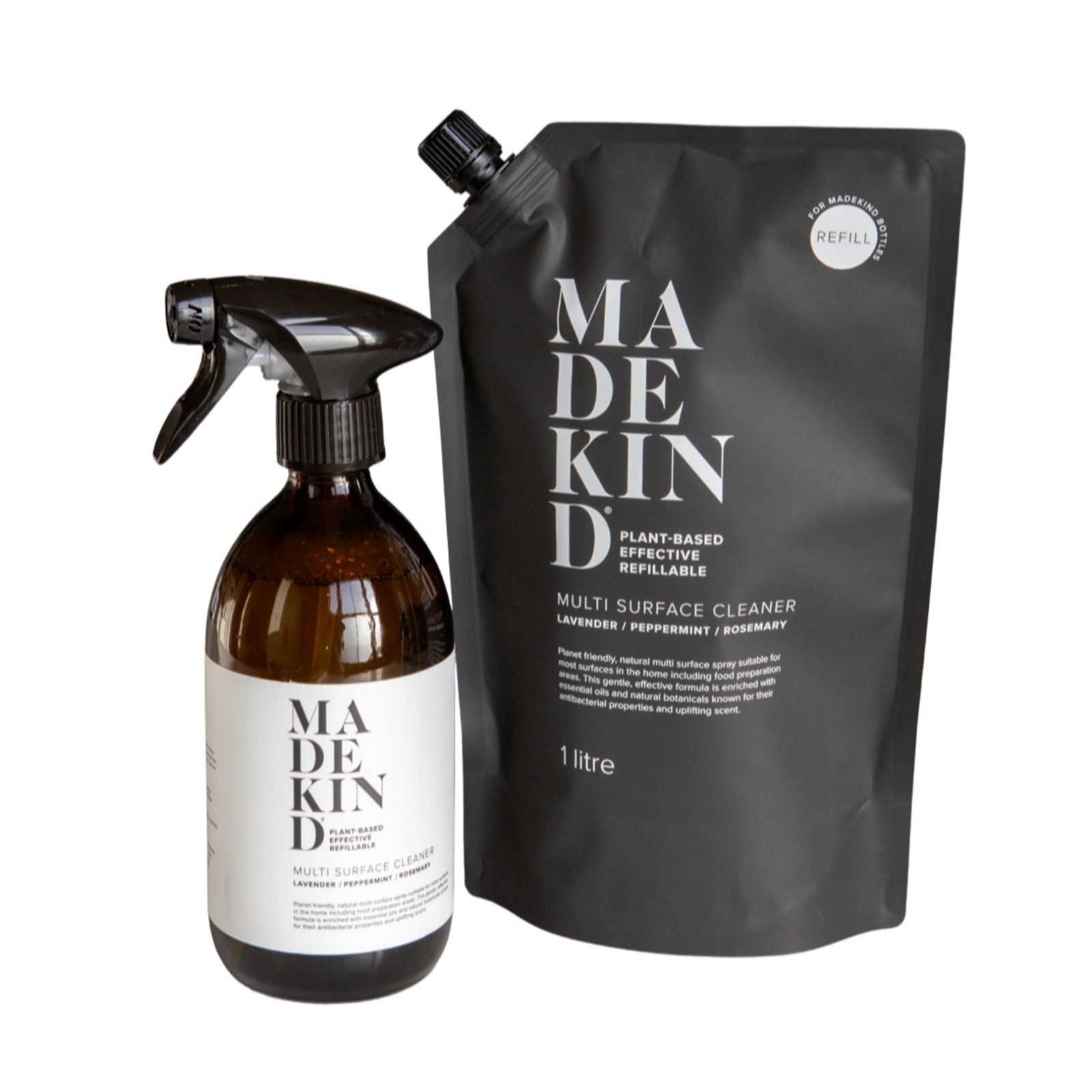 MadeKind 500ml Multi Surface Cleaner and 1L Refill Pack
