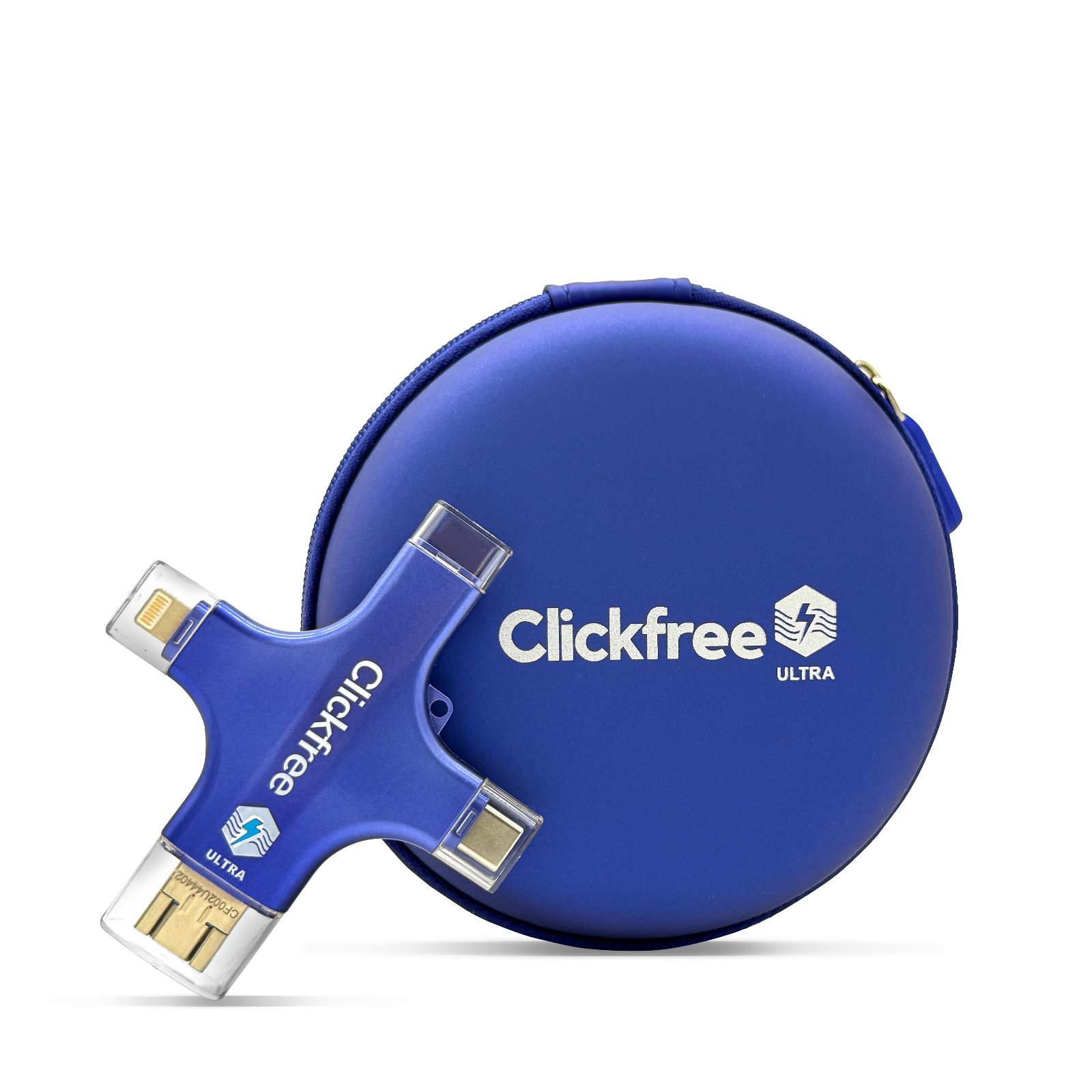 Clickfree Ultra 128GB Universal Photo & Video Backup Device w/ AI Editing Suite