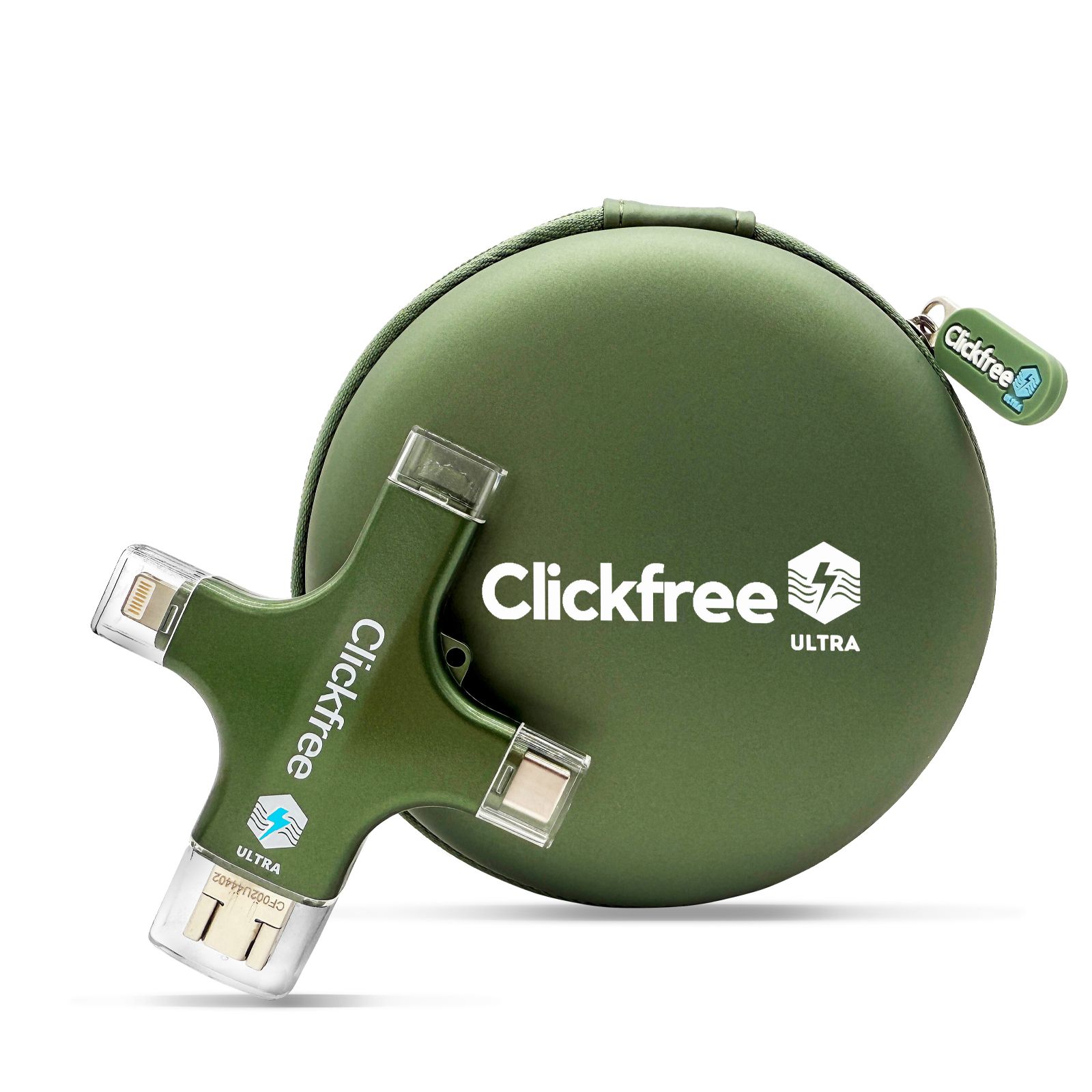 Clickfree Ultra 128GB Universal Photo & Video Backup Device w/ AI Editing Suite