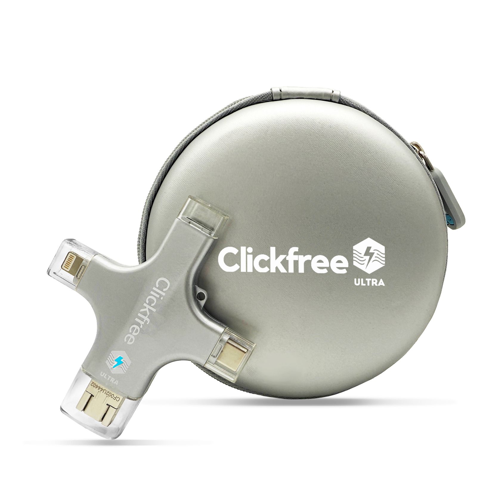 Clickfree Ultra 128GB Universal Photo & Video Backup Device w/ AI Editing Suite