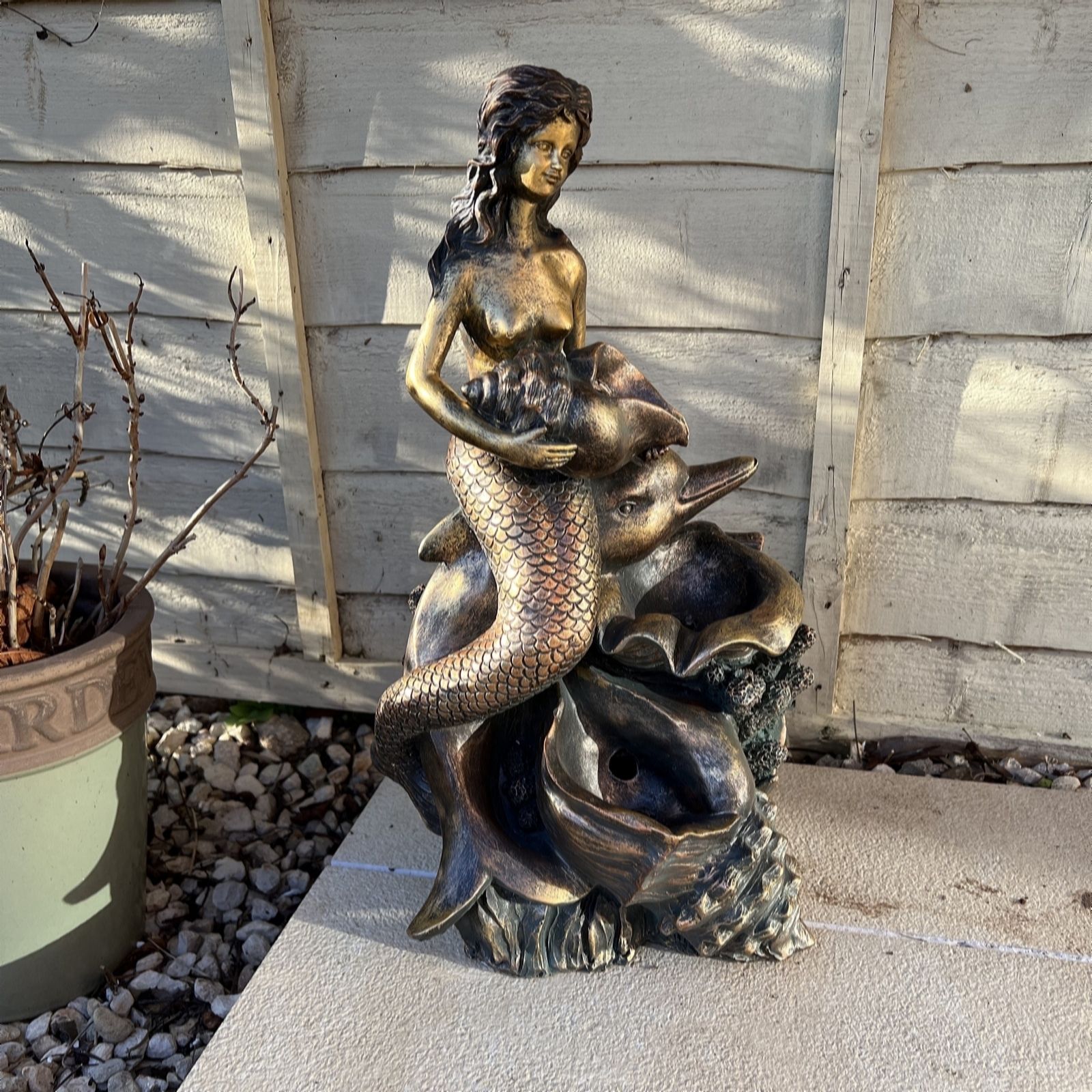 Home2Garden Mermaid Water Feature QVC UK