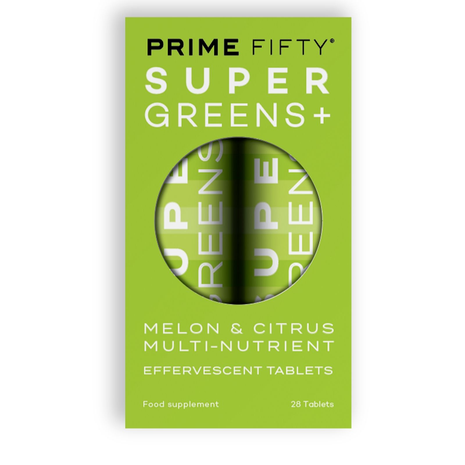 Prime Fifty Super Greens Effervescent Tablets 12 Week Supply