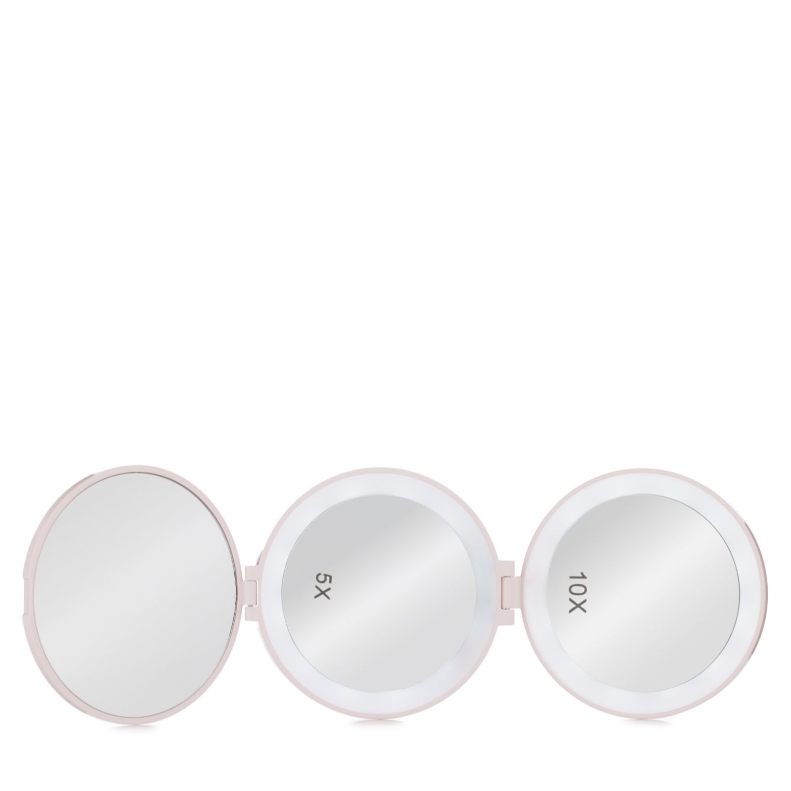 Tili Tri-Fold LED Compact Mirror with Magnification