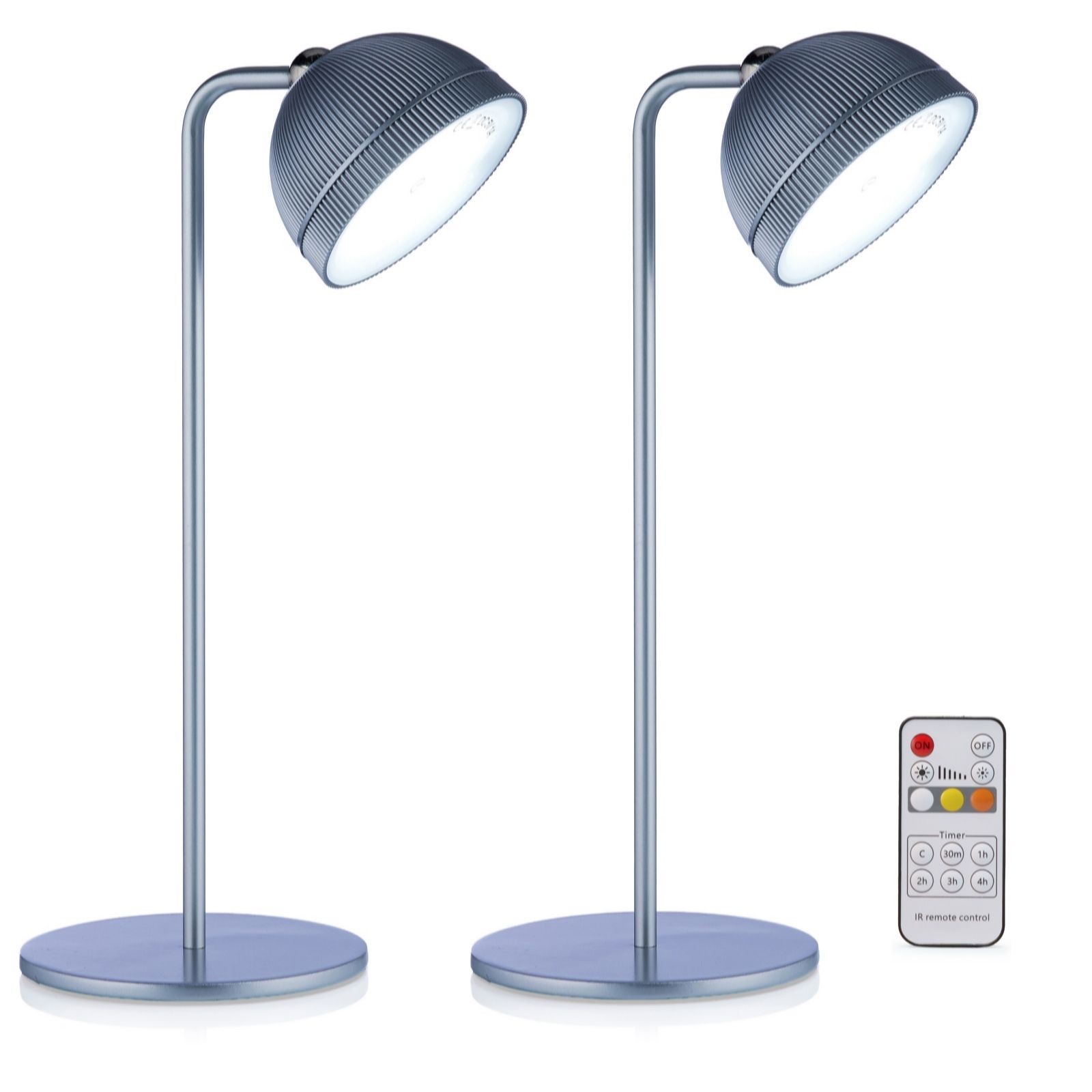 SiMPLi Set of 2 Indoor & Outdoor 4in1 Lamps with Remote