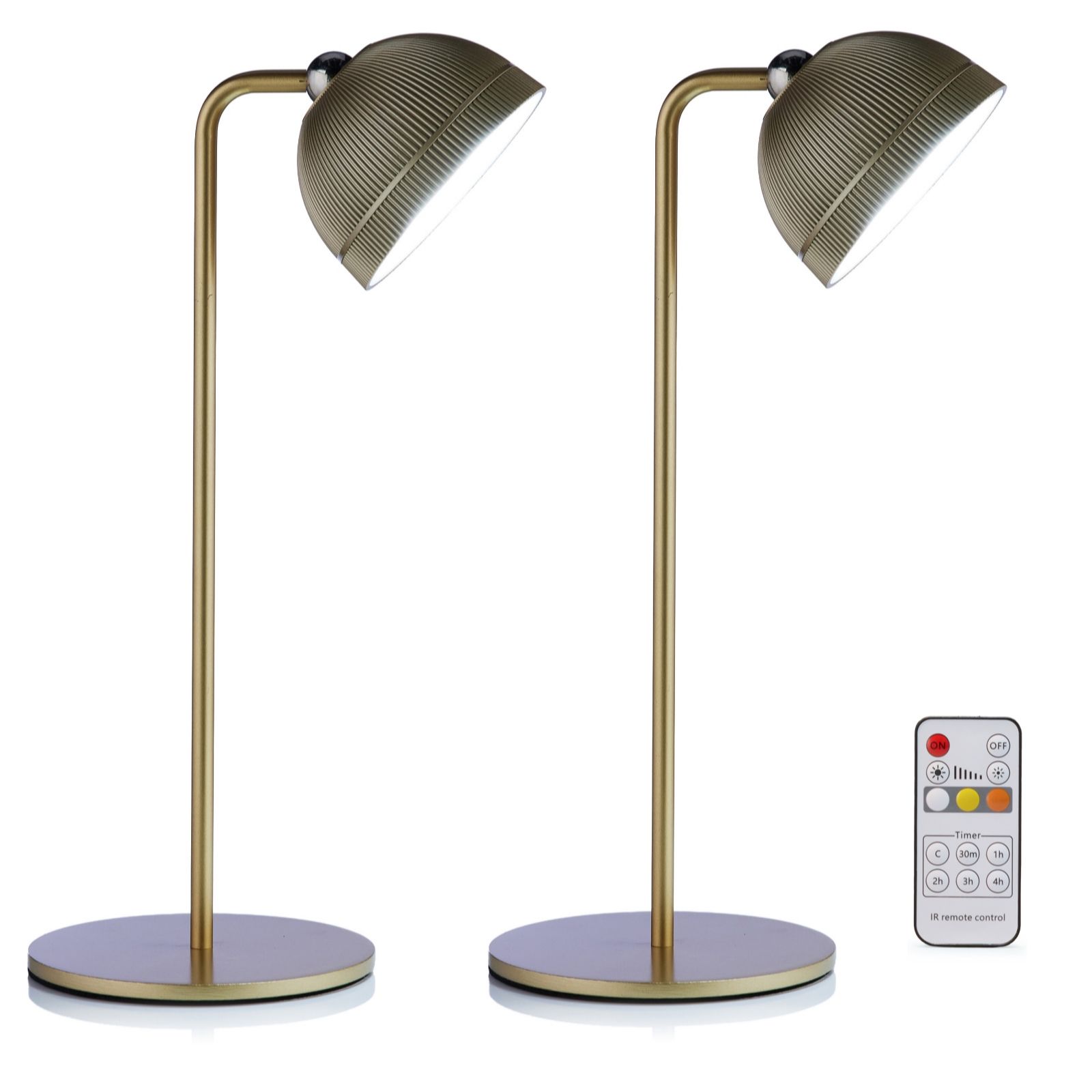 SiMPLi Set of 2 Indoor & Outdoor 4in1 Lamps with Remote