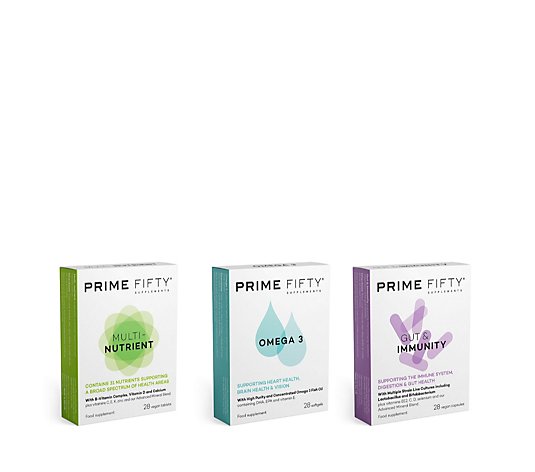Prime Fifty Gut & Immunity Omega & Multinutrient 28 Day Supply