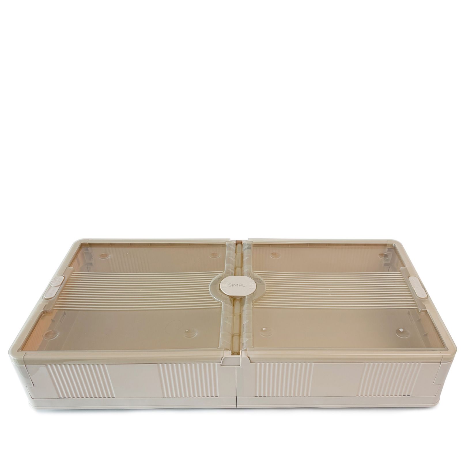 SiMPLi Set of 2 Collapsible Underbed 36L Storage Boxes w/Wheels