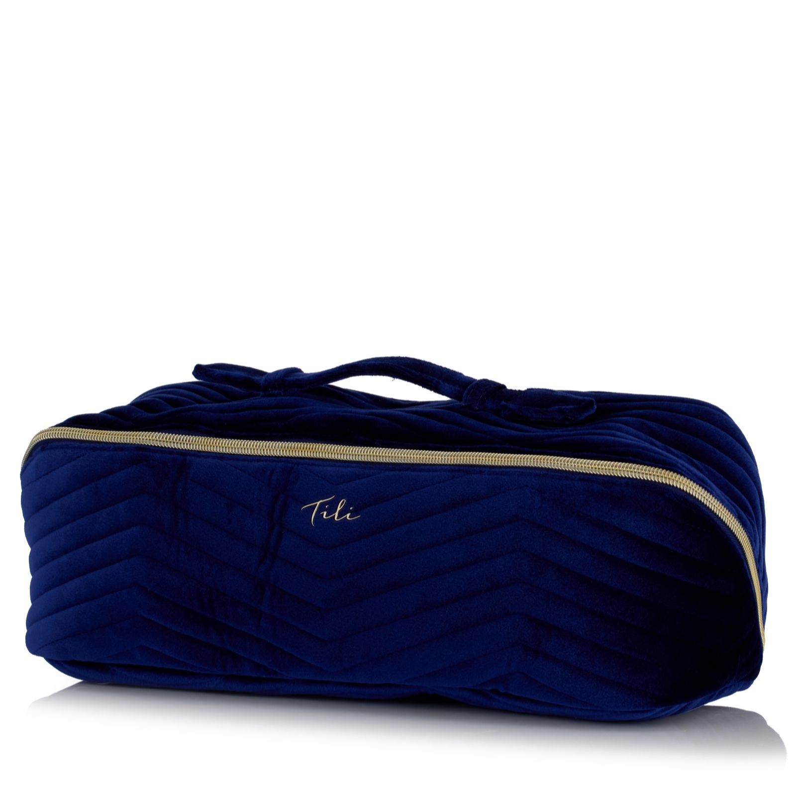 Outlet Tili Velvet Chevron Quilted Flat Lay Bag