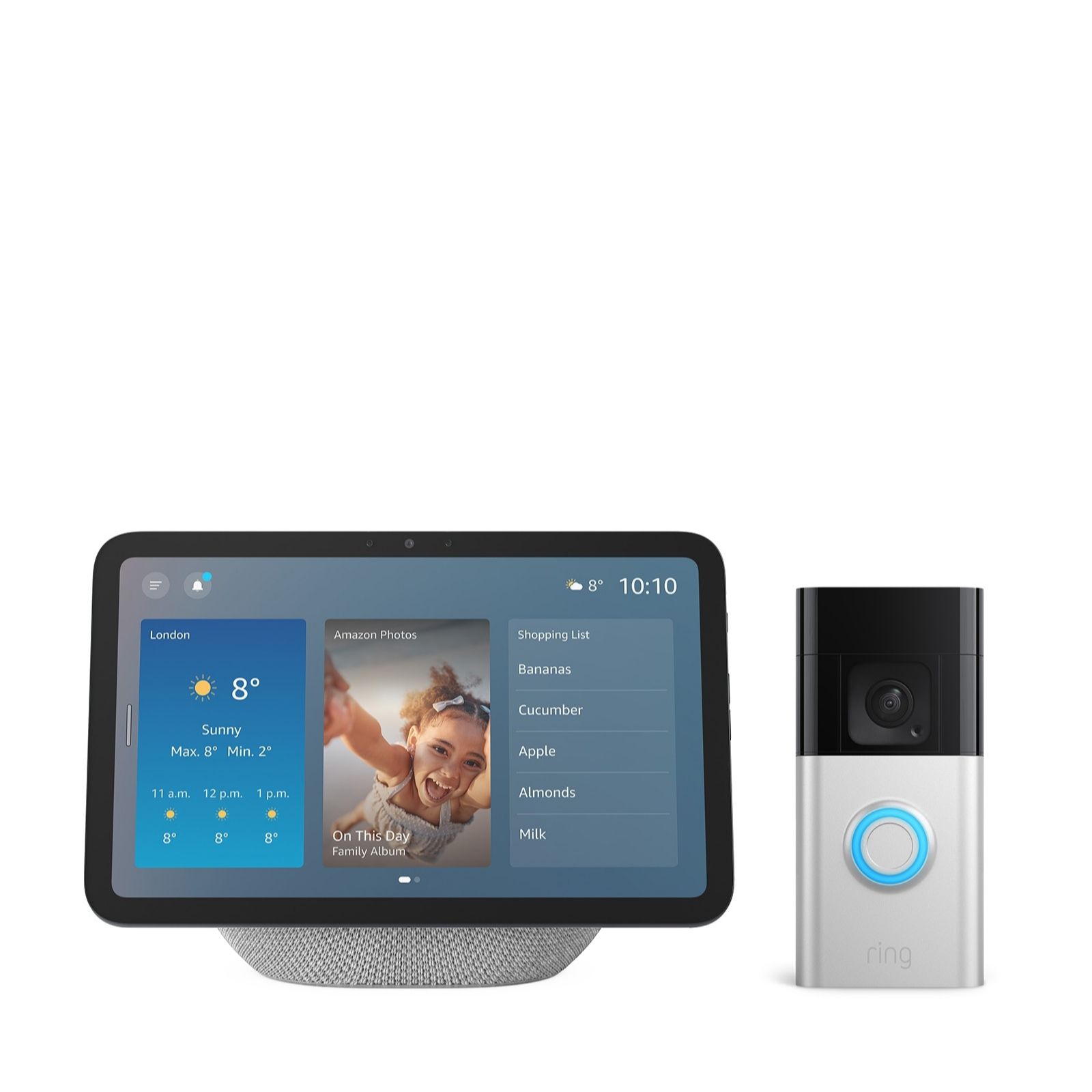 Amazon Echo Show 8 (Newest Gen) & Ring Video Doorbell Plus