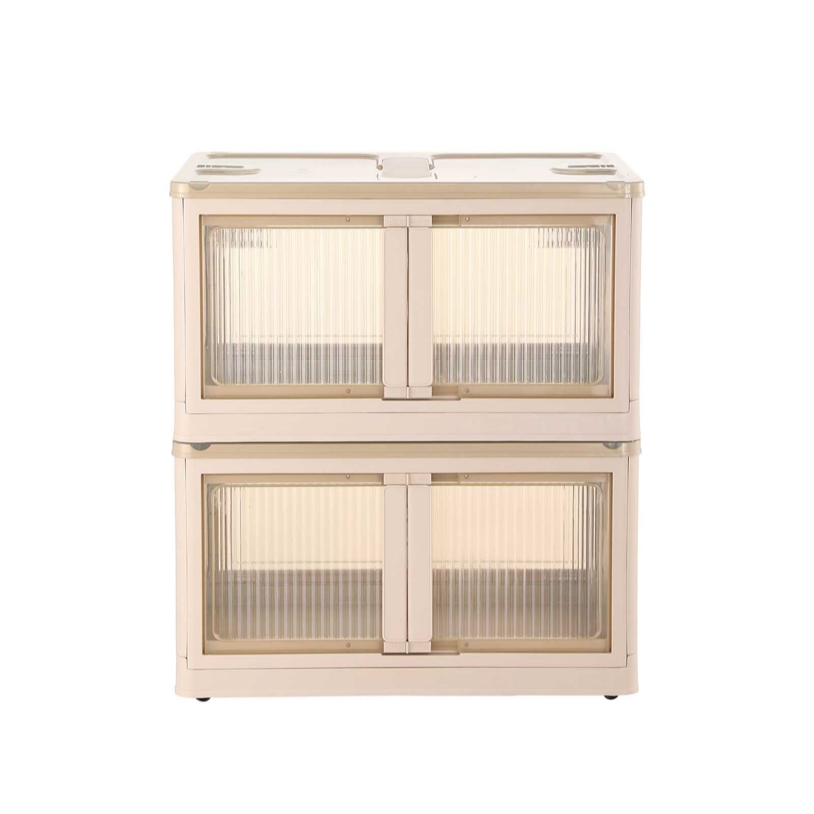 SiMPLi Set of 2 Collapsible 29L Storage Boxes w/Wheels