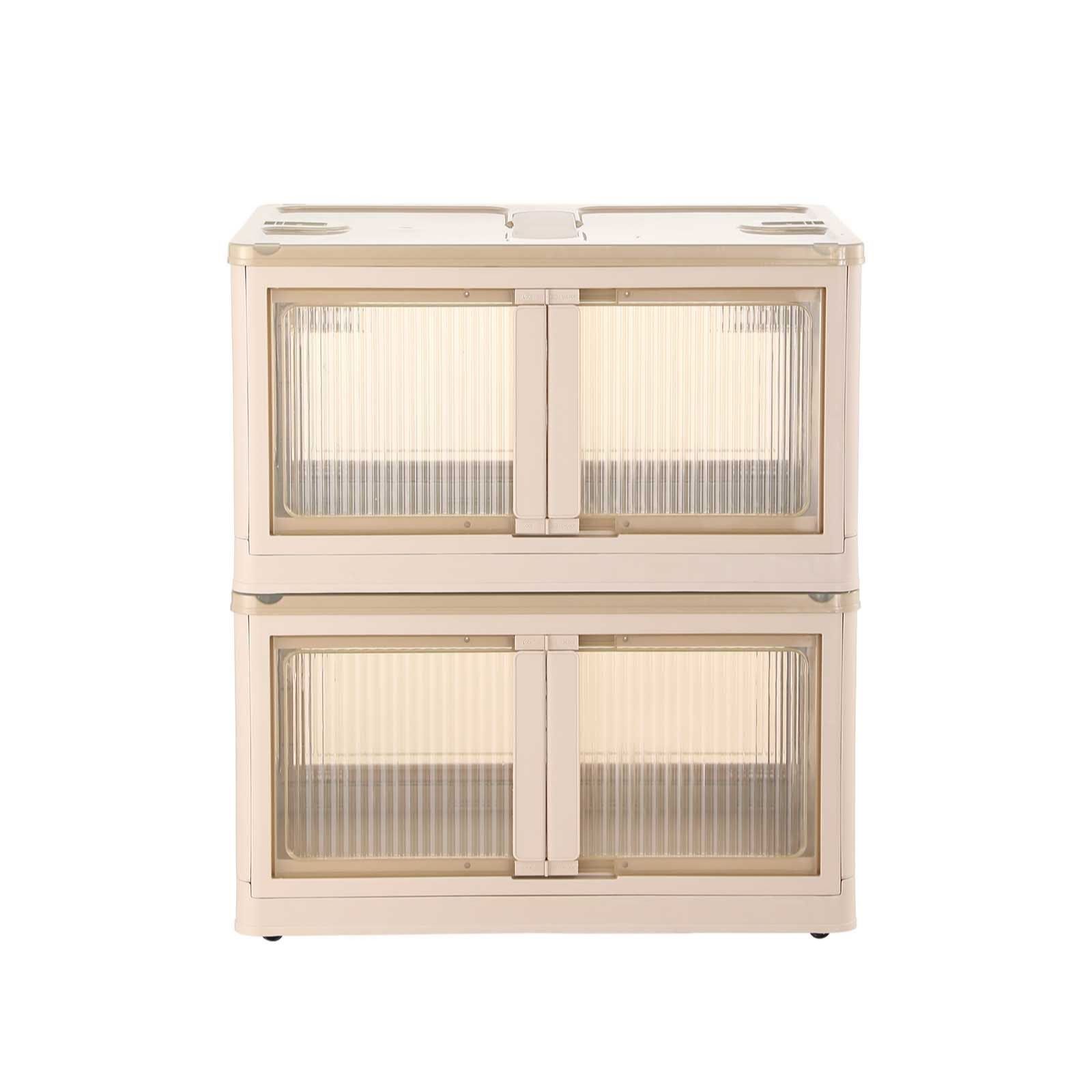 SiMPLi Set of 2 Collapsible 29L Storage Boxes w/Wheels