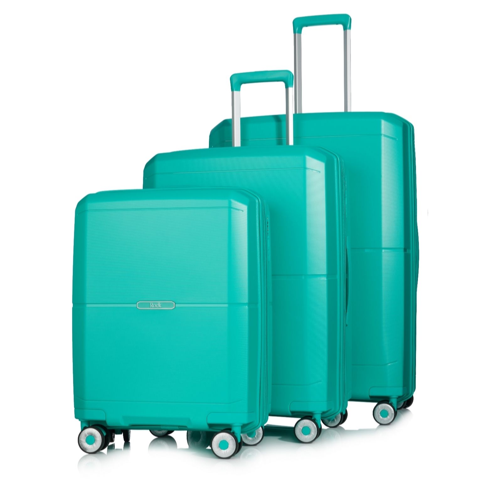 Outlet Rock Luggage Soho 3 Piece Suitcase Set QVC UK