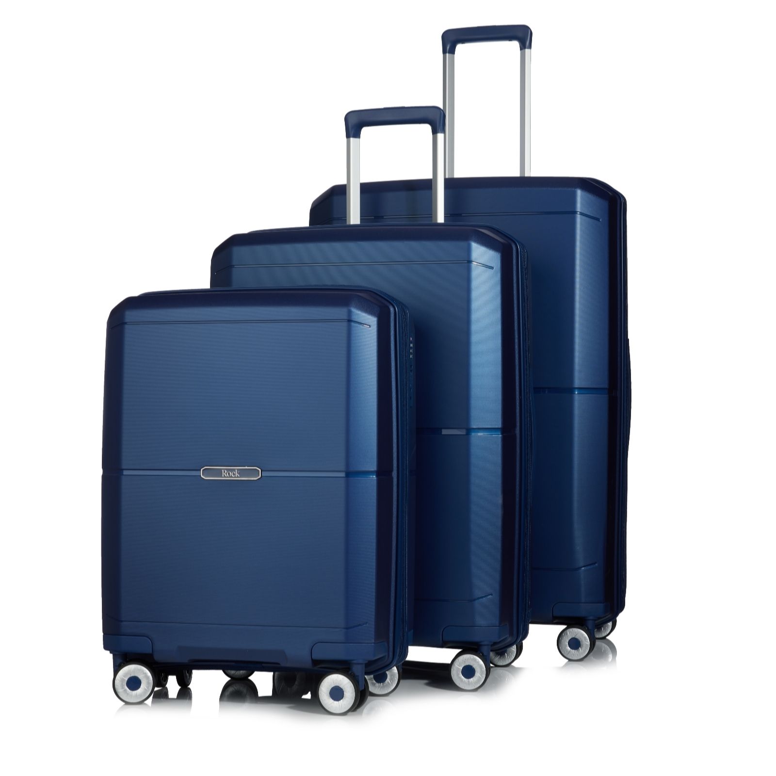 Outlet Rock Luggage Soho 3 Piece Suitcase Set