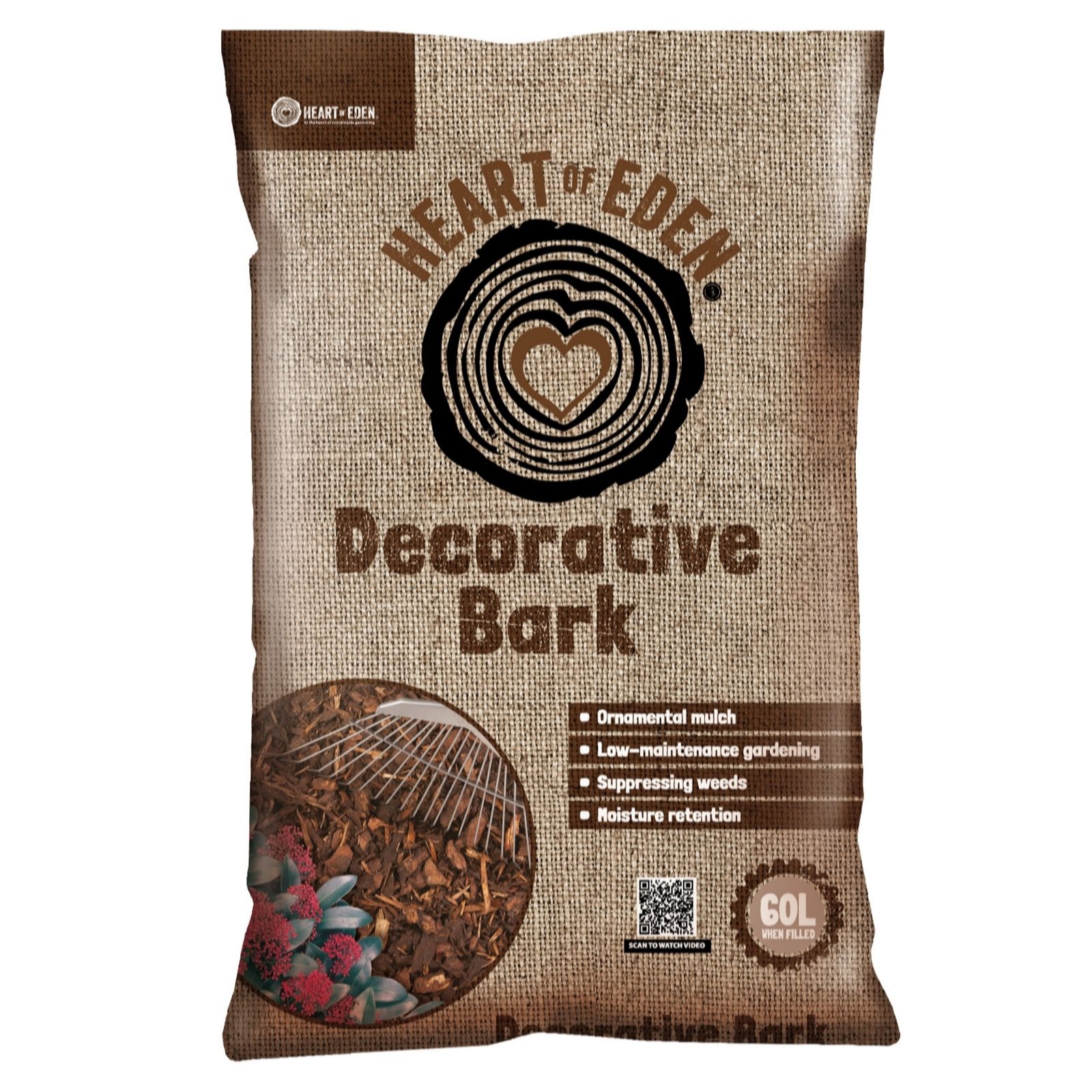 Heart of Eden Decorative Bark 60L