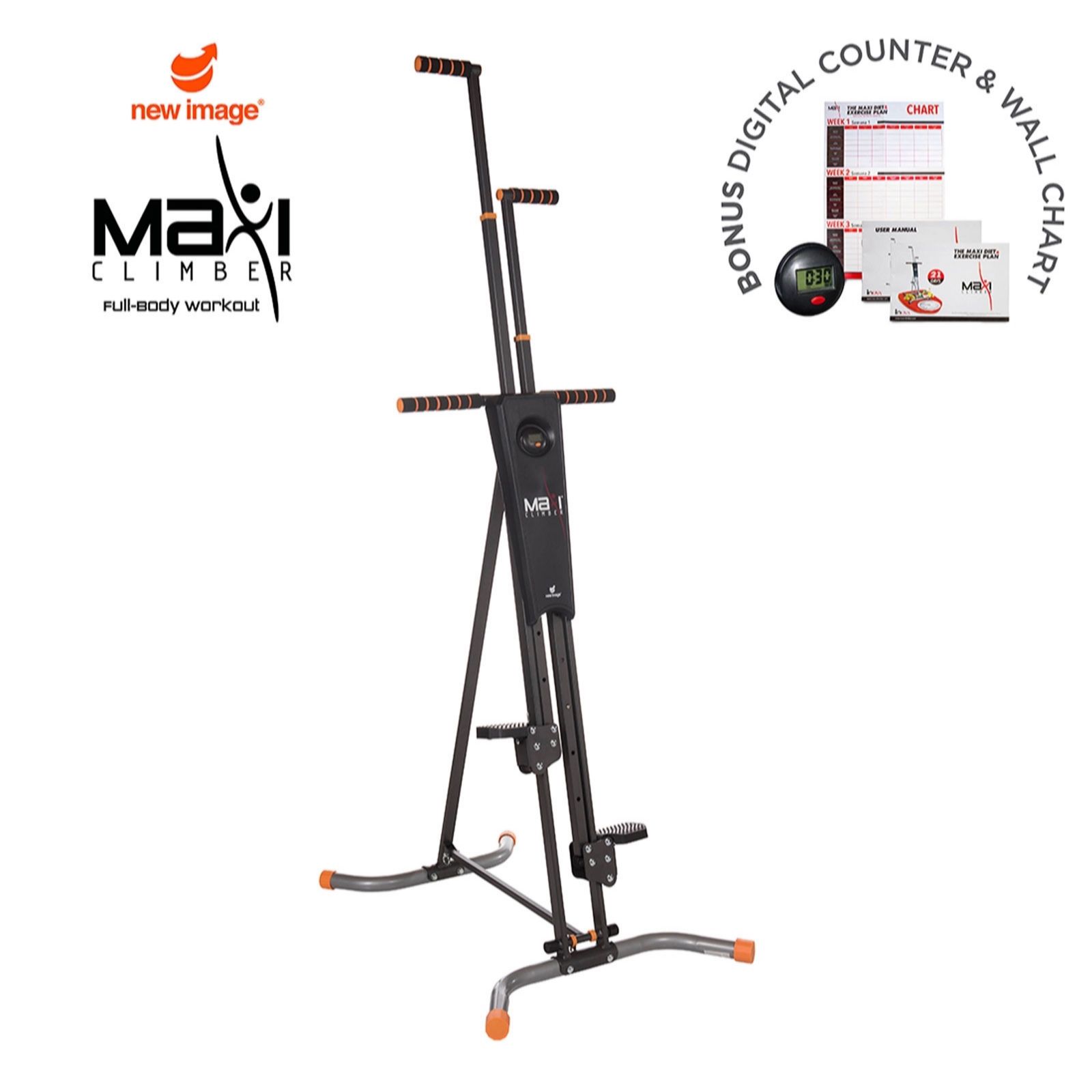  New Image MaxiClimber Vertical Climbing Fitness System