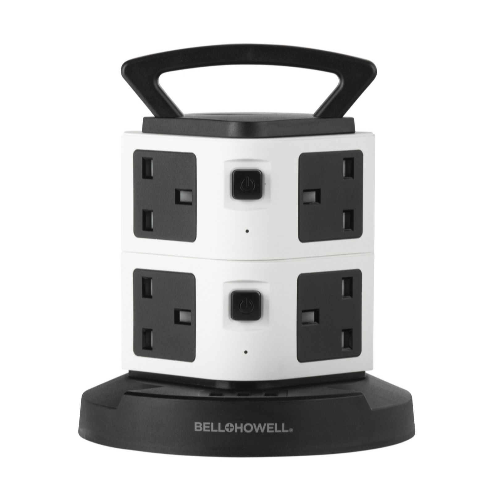 Outlet Bell & Howell SpinPower 8AC Outlet with 3 USB and Handle - QVC UK