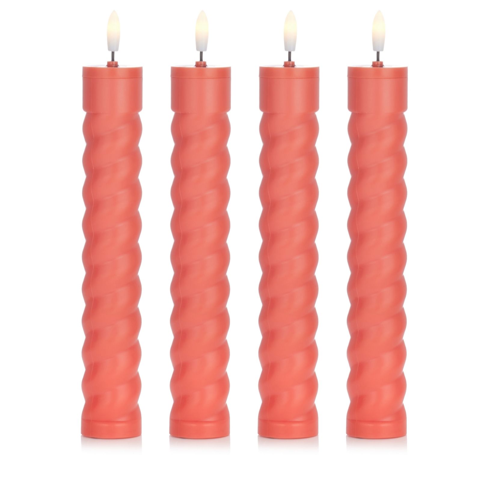 Garden Stories Set of 4 Solar Candle Stake Lights