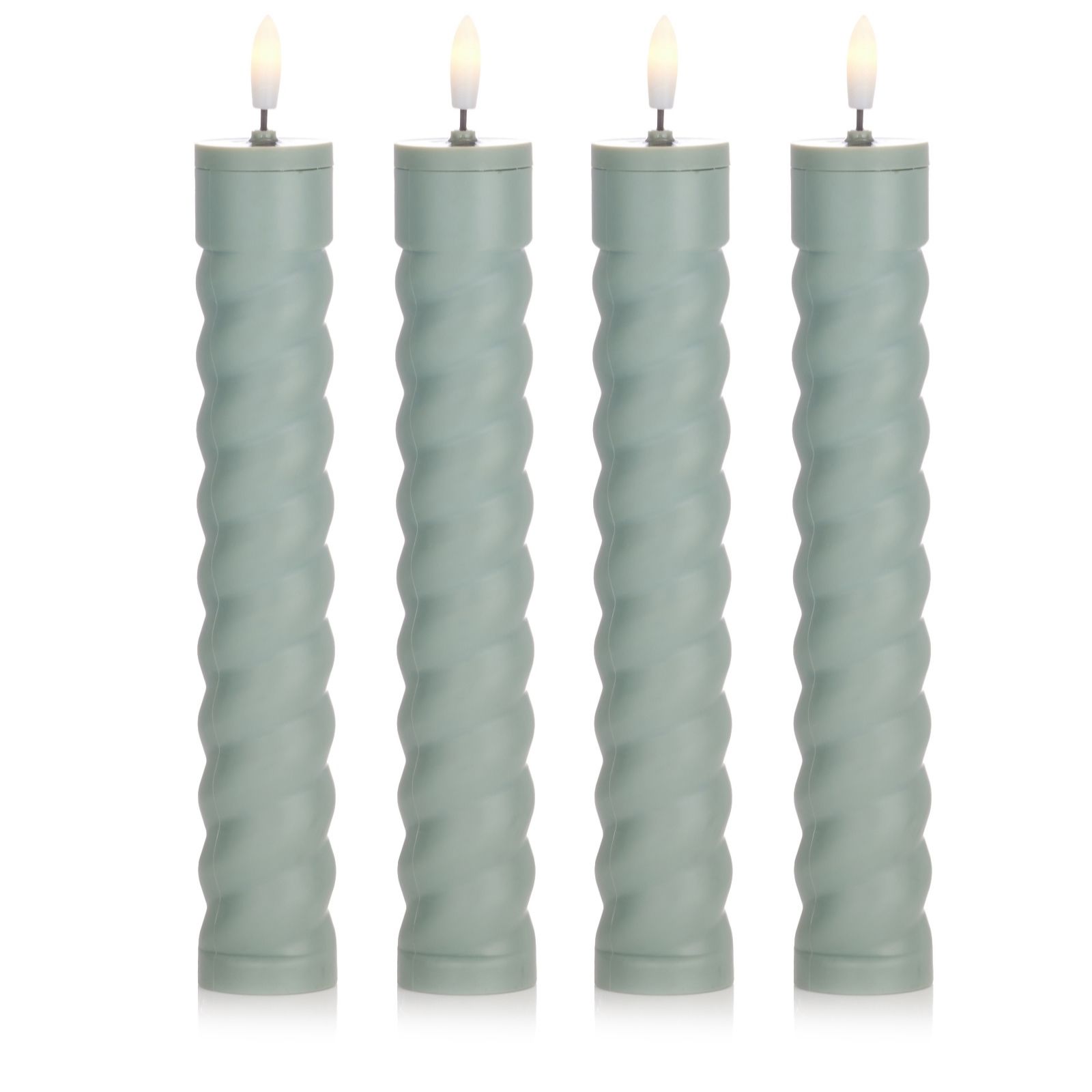 Garden Stories Set of 4 Solar Candle Stake Lights