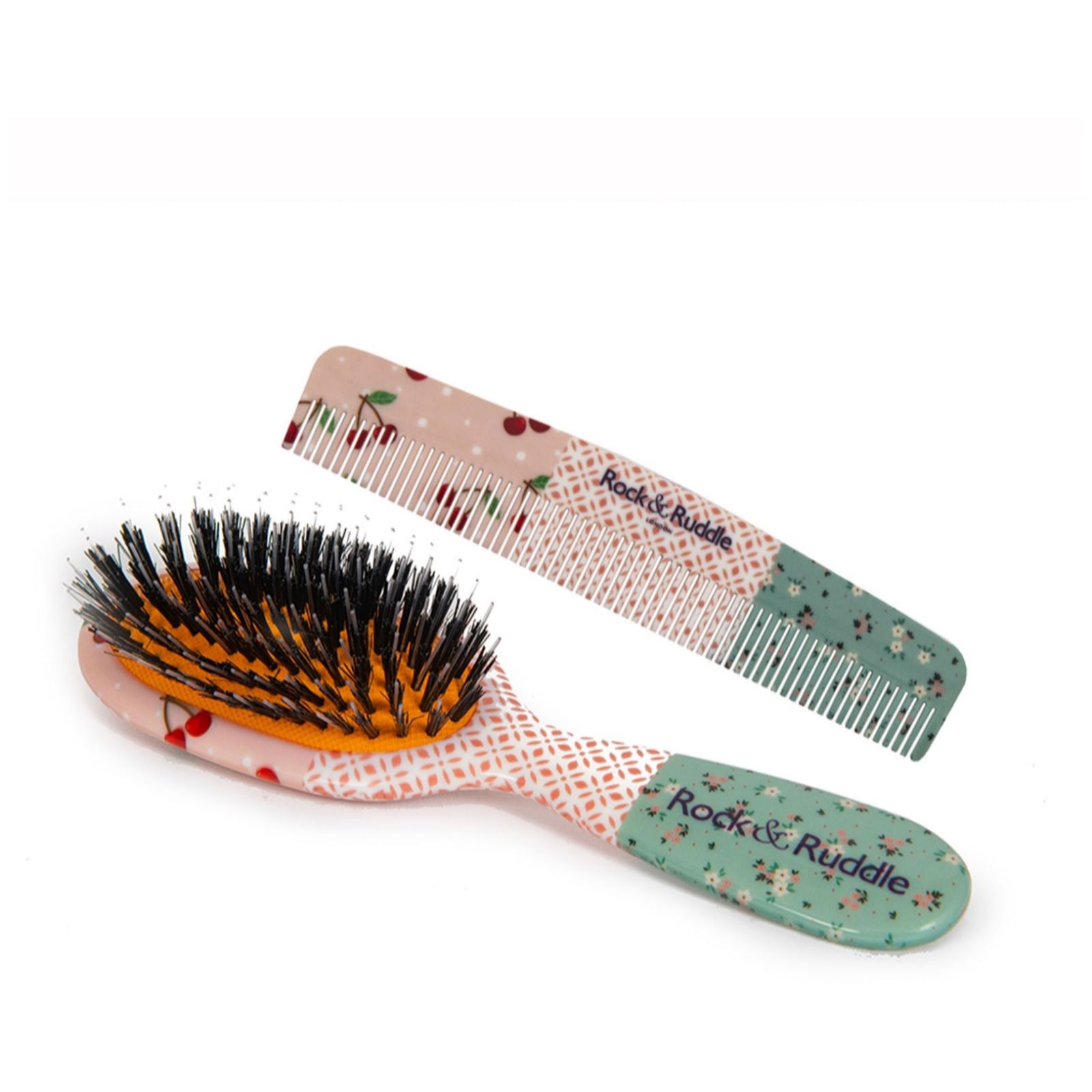 Rock & Ruddle Pocket Detangle & Shine Brush & Comb Duo