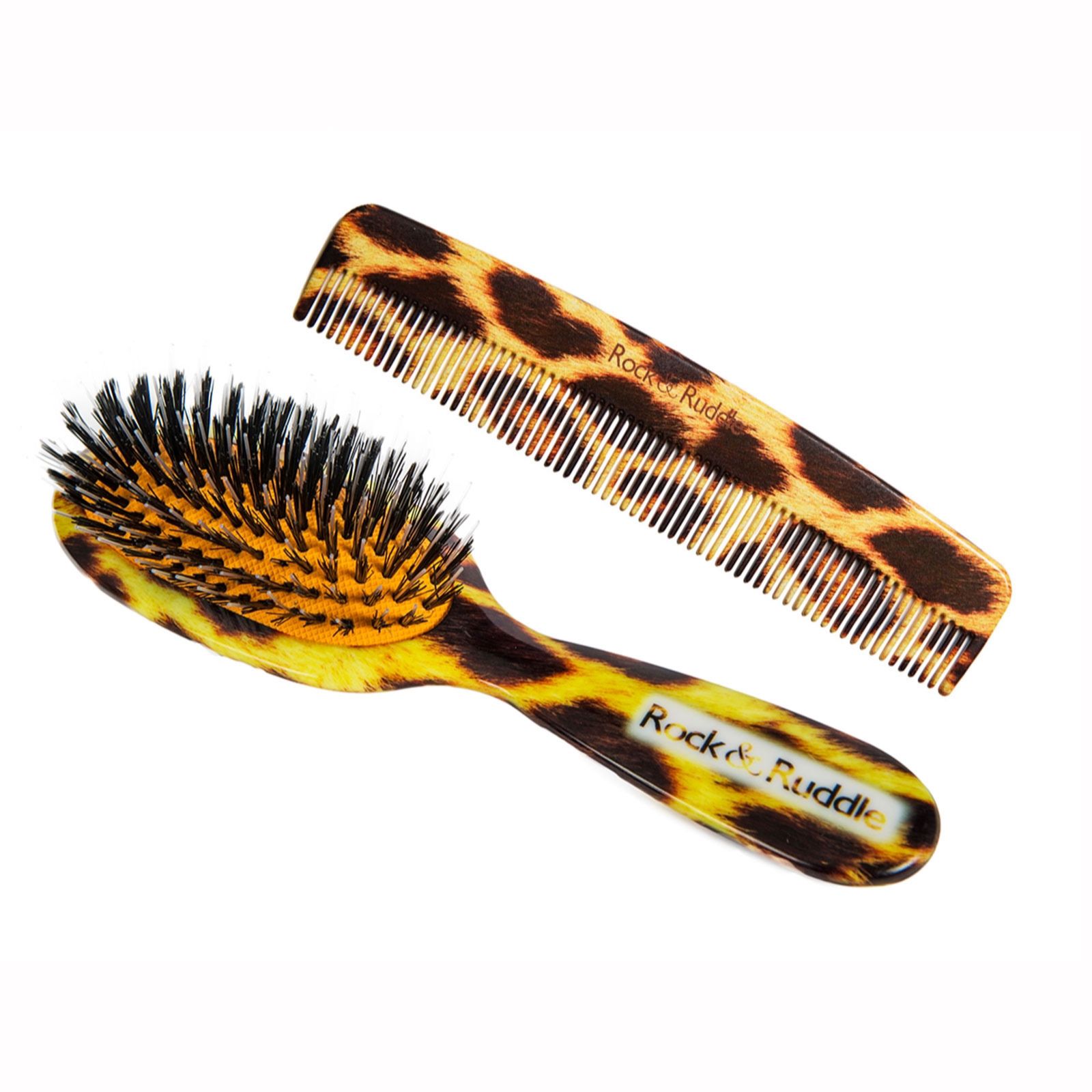 Rock & Ruddle Pocket Detangle & Shine Brush & Comb Duo