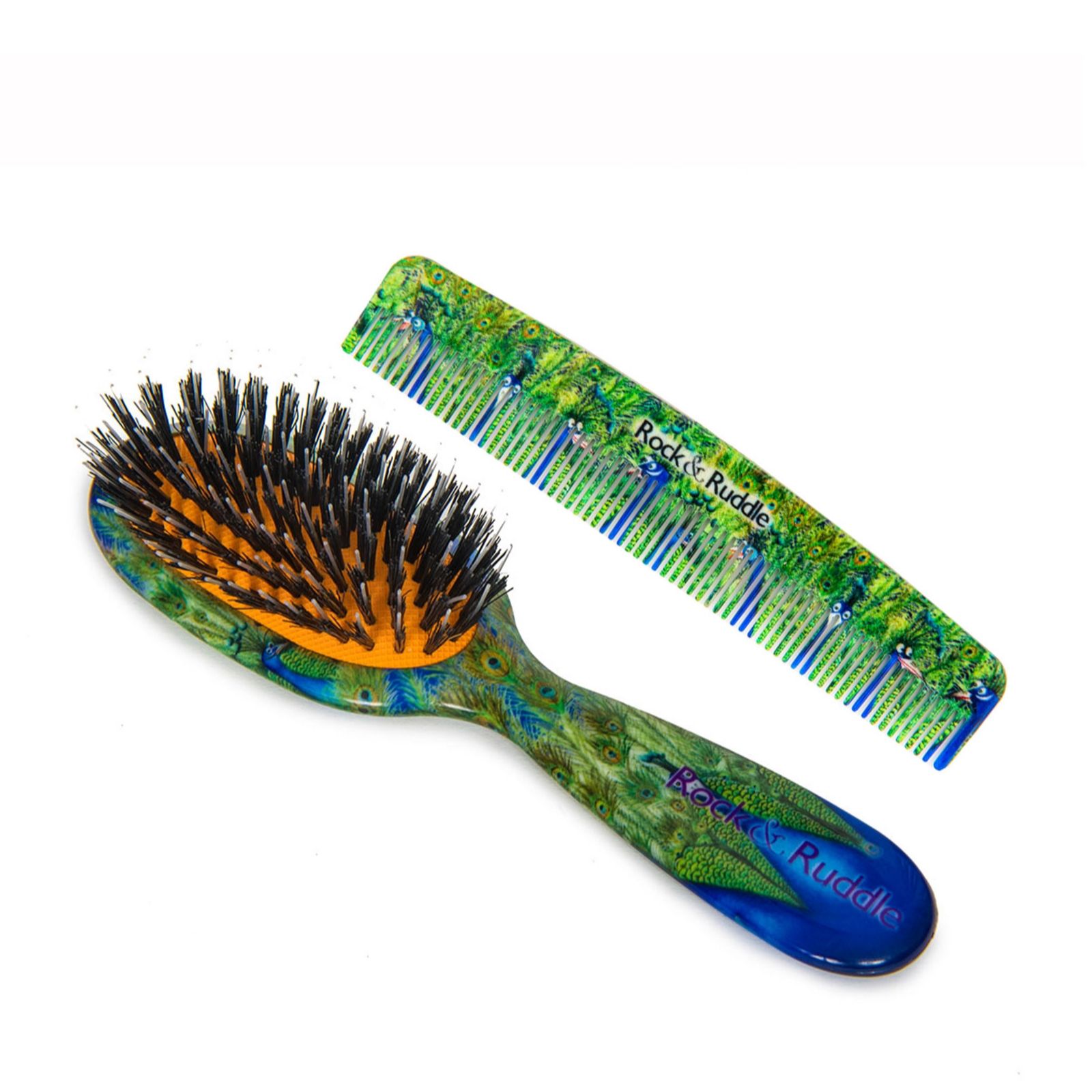 Rock & Ruddle Pocket Detangle & Shine Brush & Comb Duo