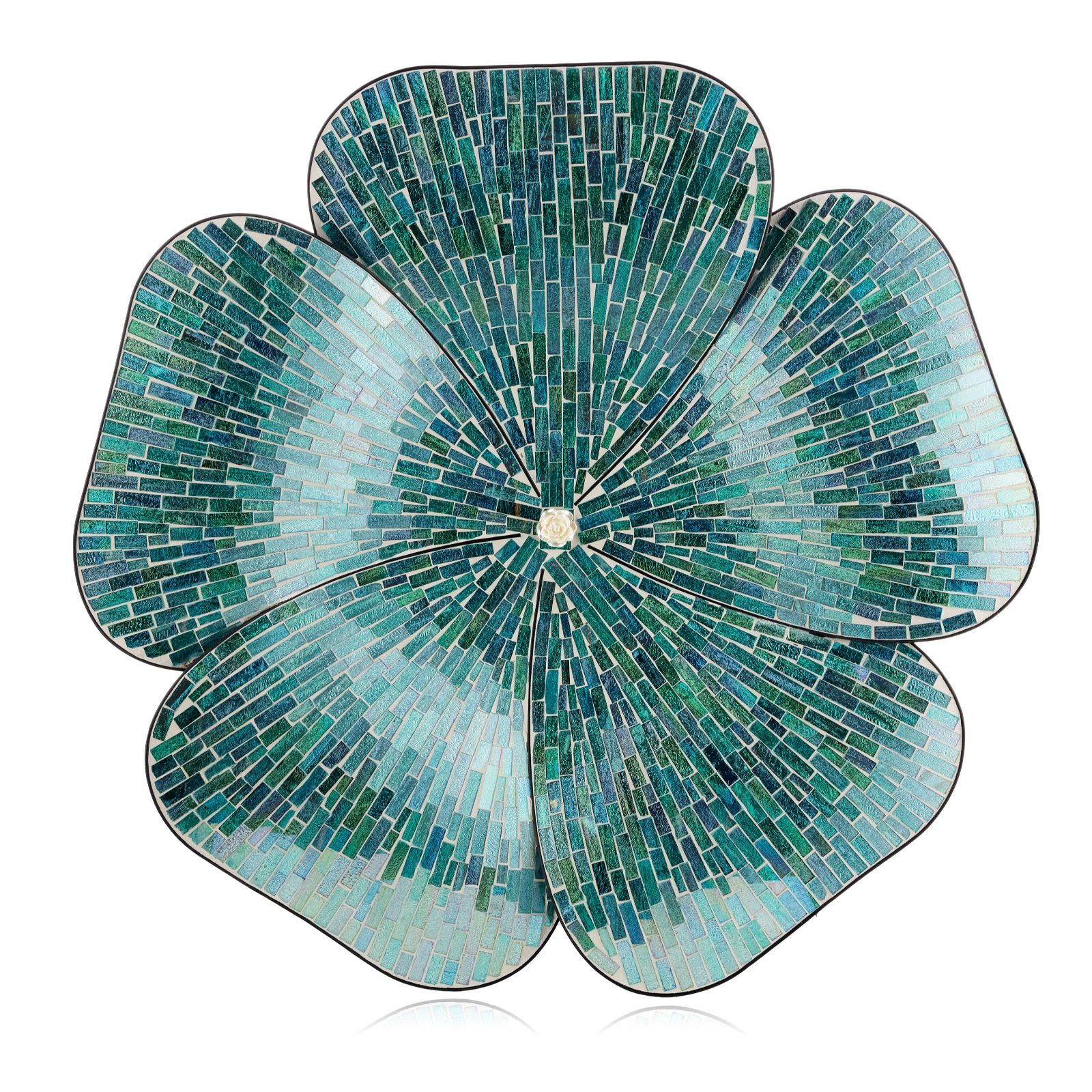 Garden Reflections Floral Mosaic Wall Hanging