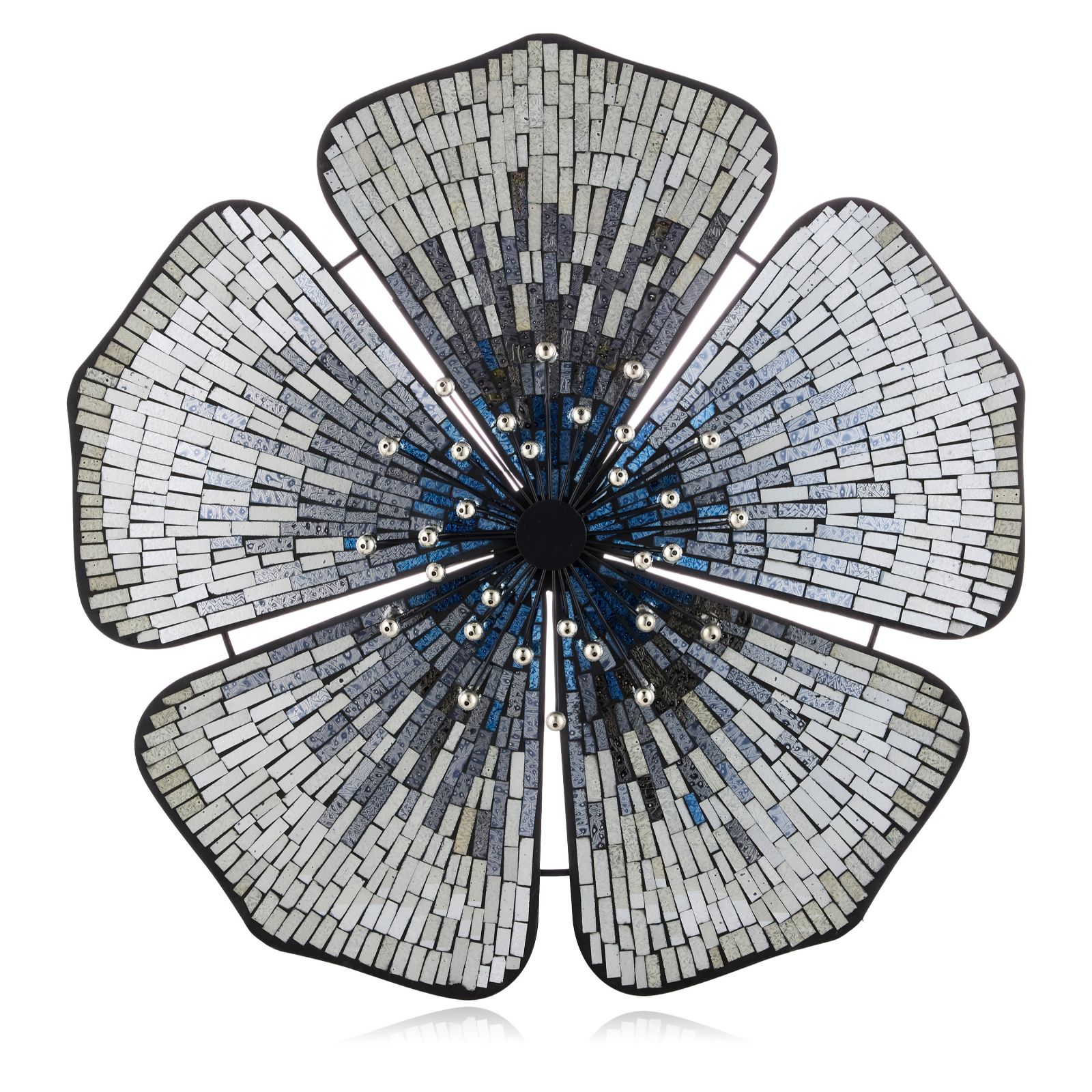 Garden Reflections Floral Mosaic Wall Hanging