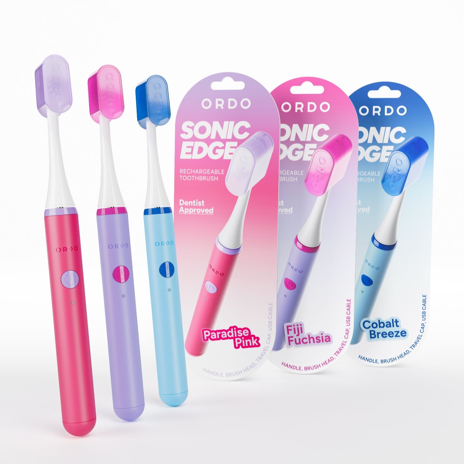 Ordo Sonic Edge Toothbrush Trio