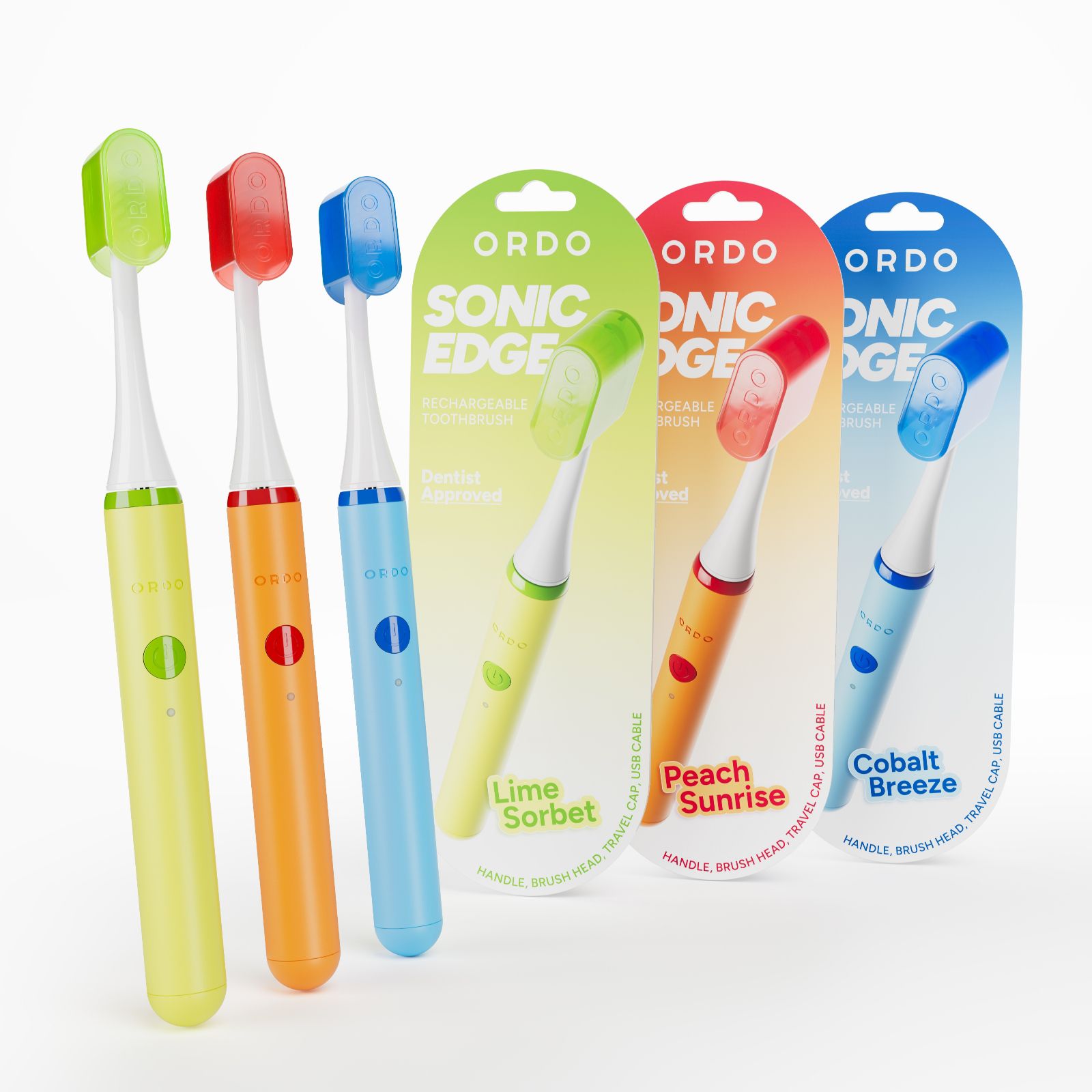 Ordo Sonic Edge Toothbrush Trio