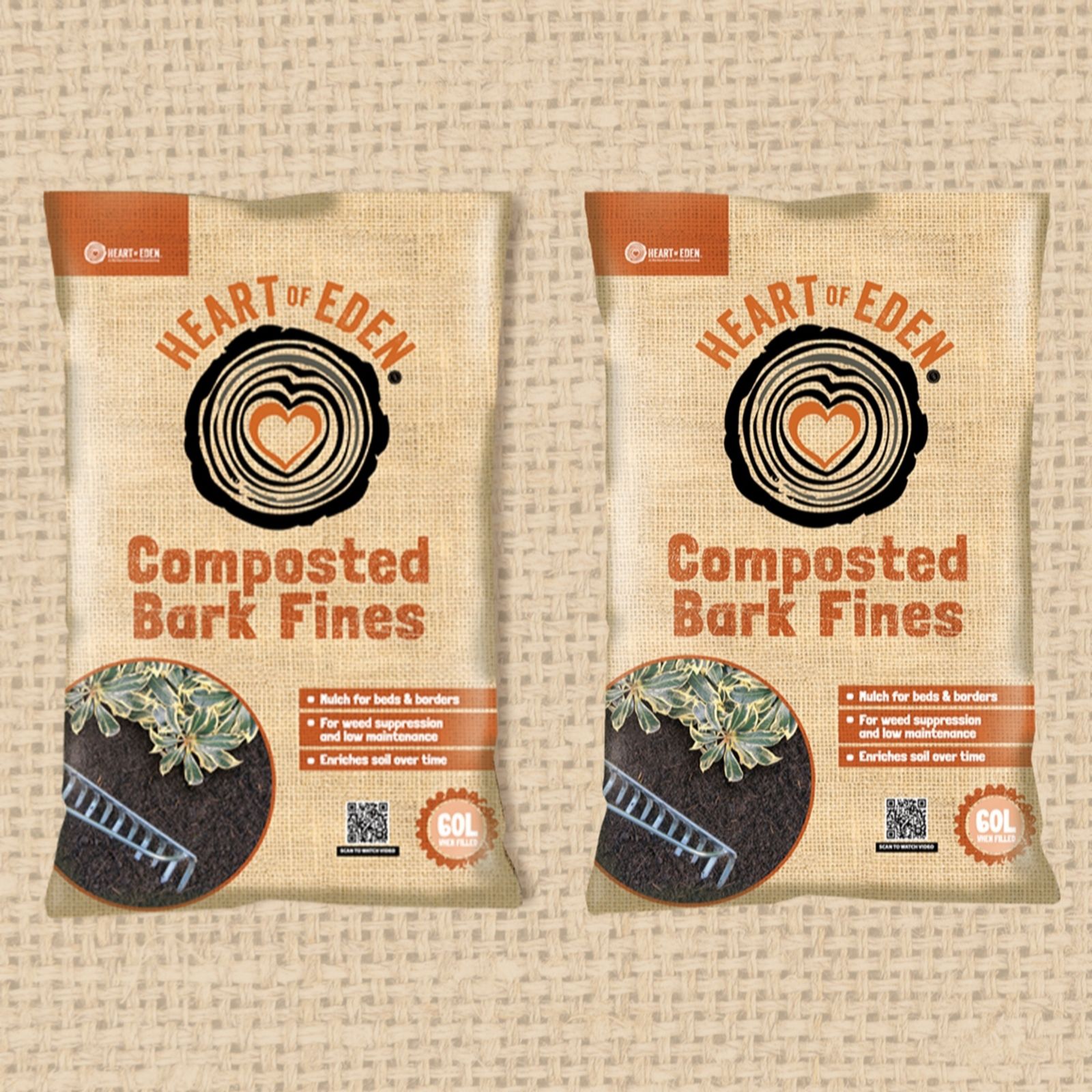 Heart of Eden Composted Bark Fines 120L