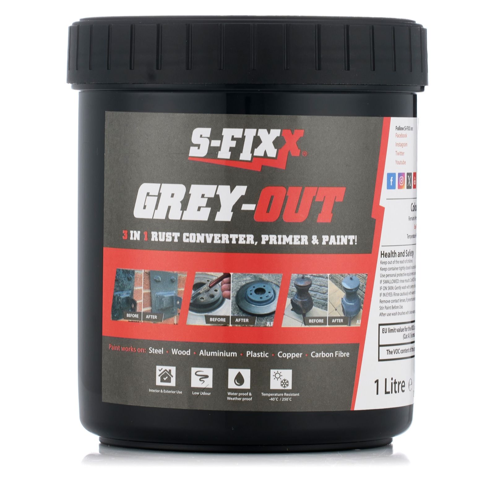 SFIXX Rust Converter & Primer Paint 1 Litres