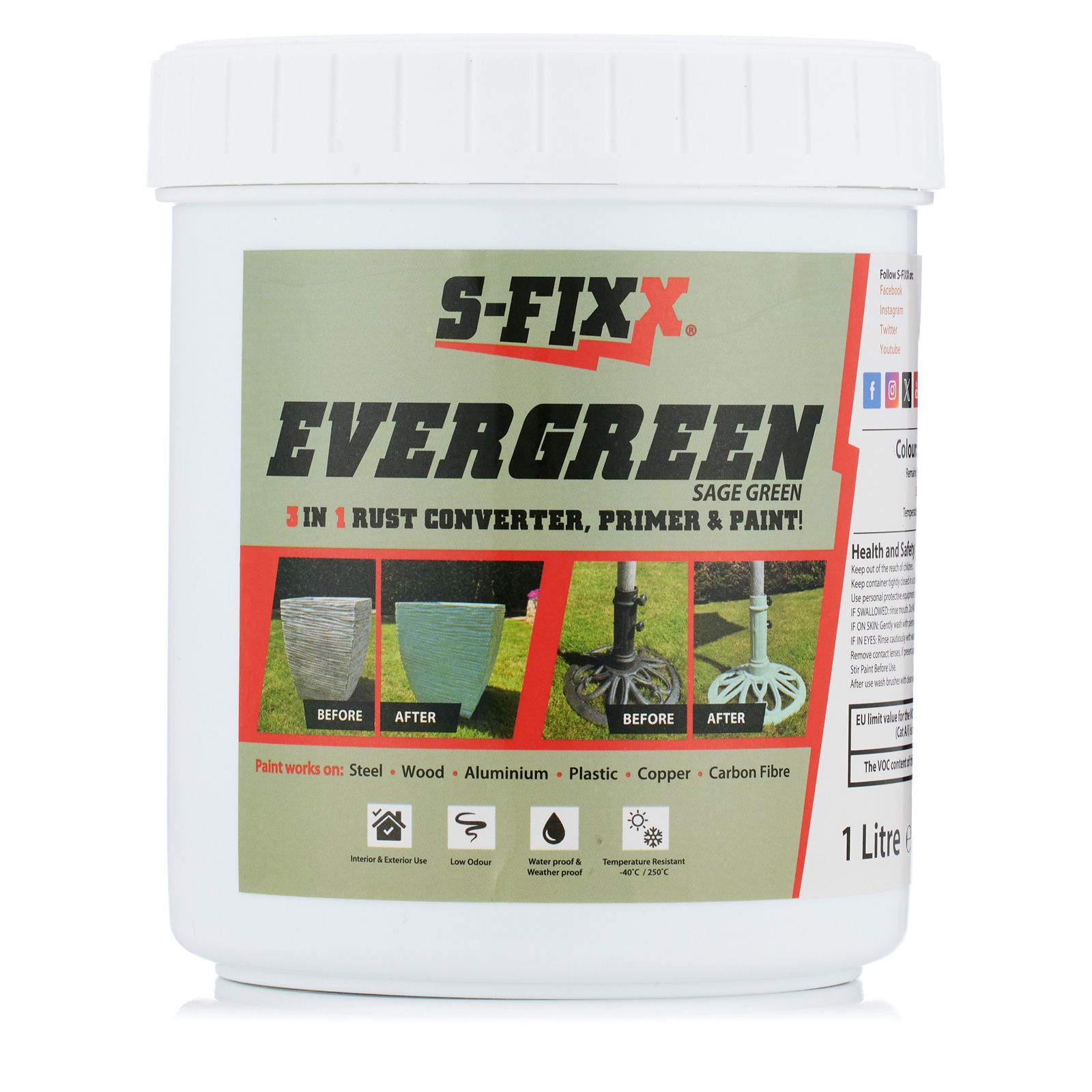 SFIXX Rust Converter & Primer Paint 1 Litres