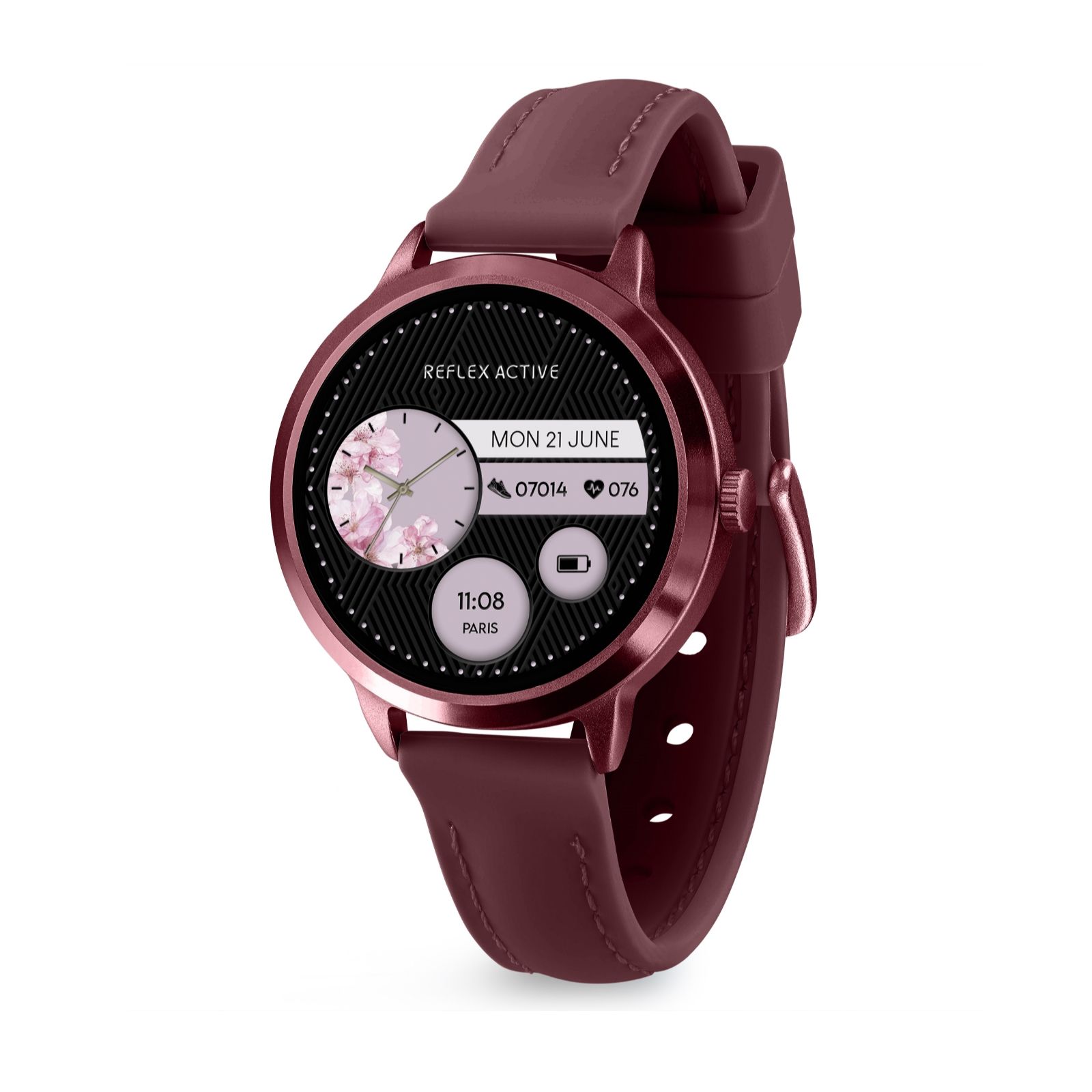 Reflex Active Spectra Amoled Round Face Smart Calling Watch Silicone Strap