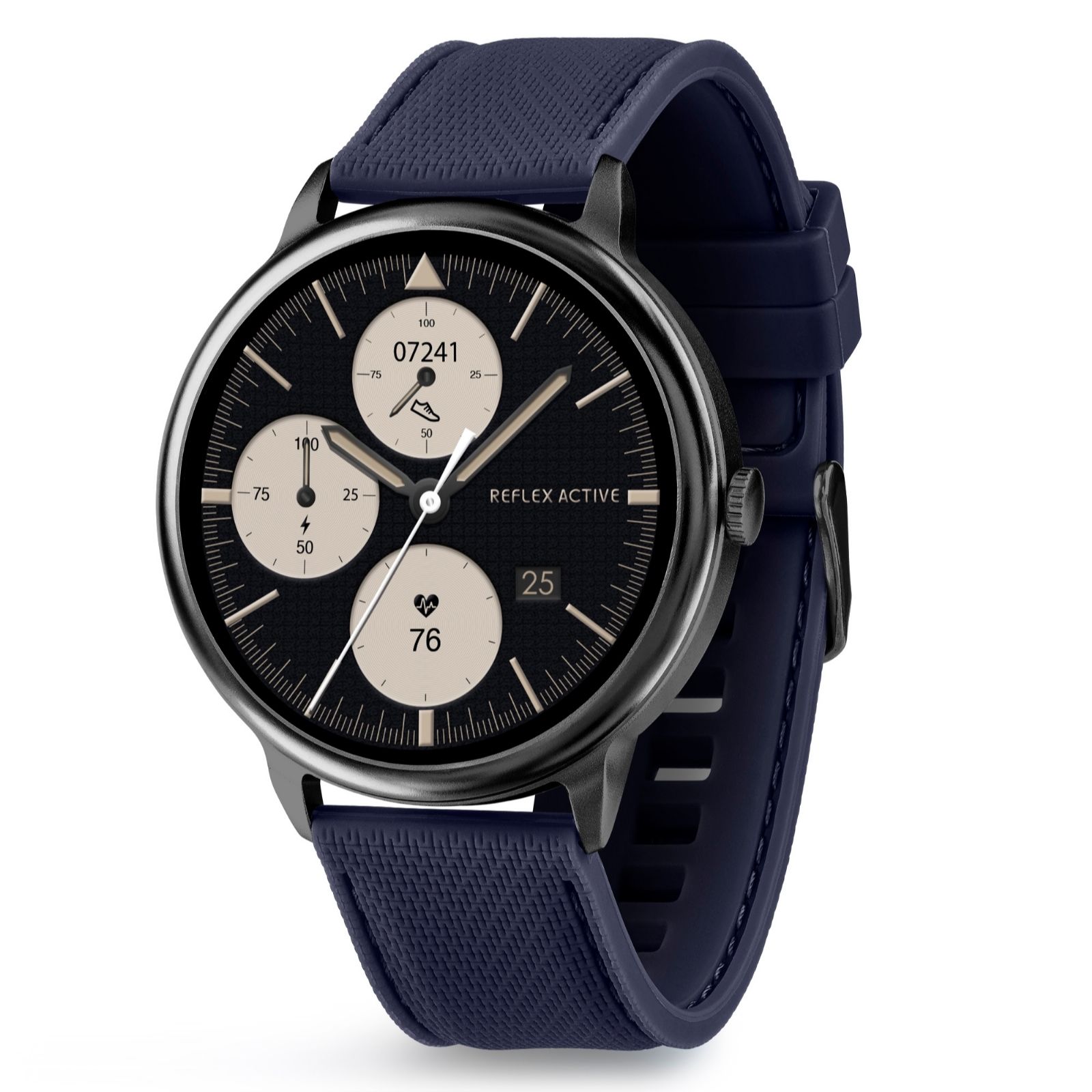 Reflex Active Spectra Amoled Round Face Smart Calling Watch Silicone Strap