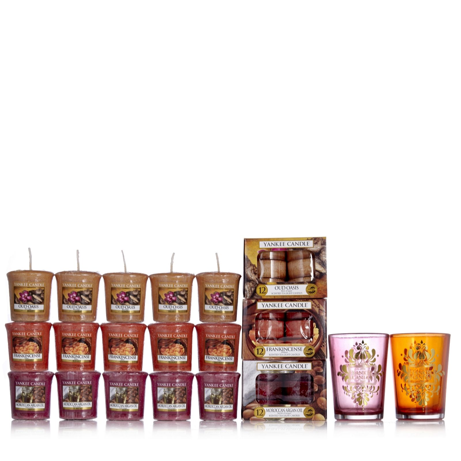 Yankee Candle 53 Piece Grand Bazaar Tlight & Votive Collection QVC UK