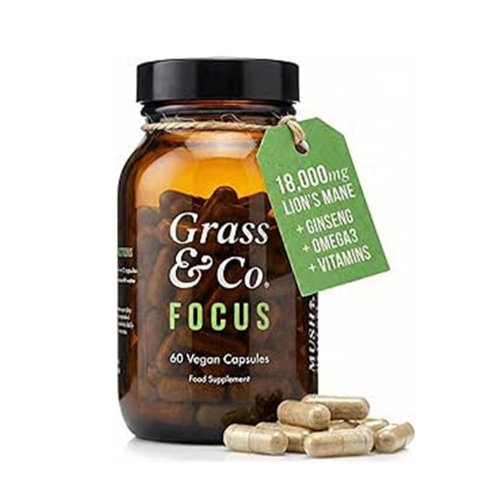  Grass & Co. FOCUS 60 Vegan Capsules