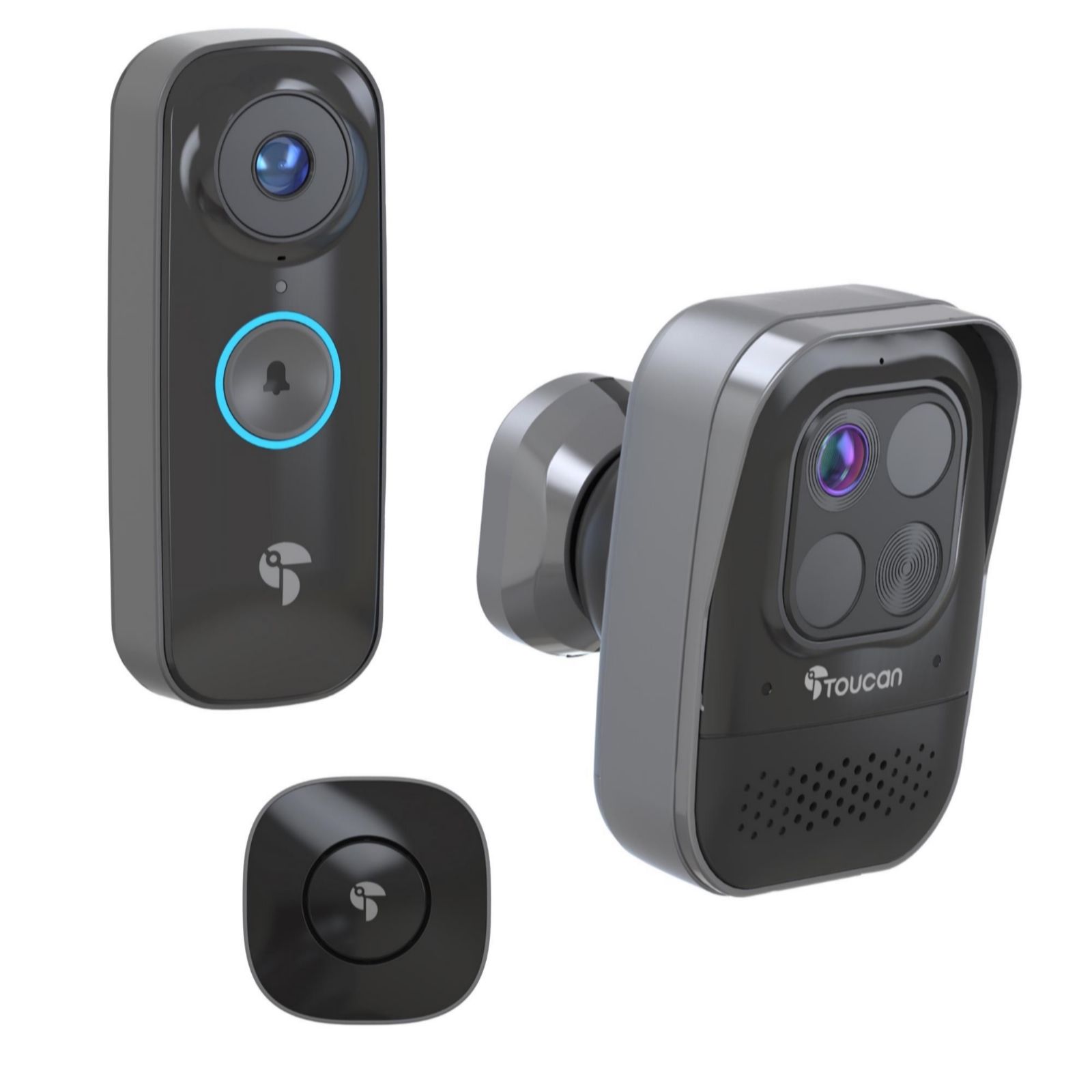 Toucan PRO Bundle Wireless Video Doorbell +Chime+ Security Camera