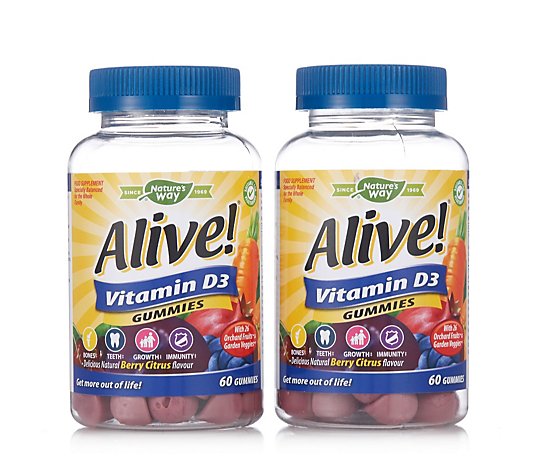Nature's Way Alive! Vitamin D3 Gummies Duo