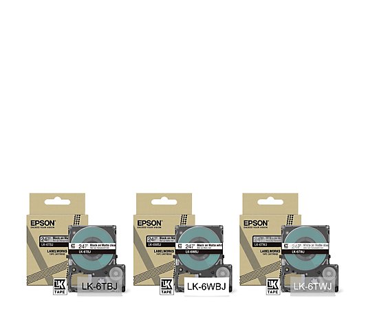 Epson Set of 3 Classic Label Tapes