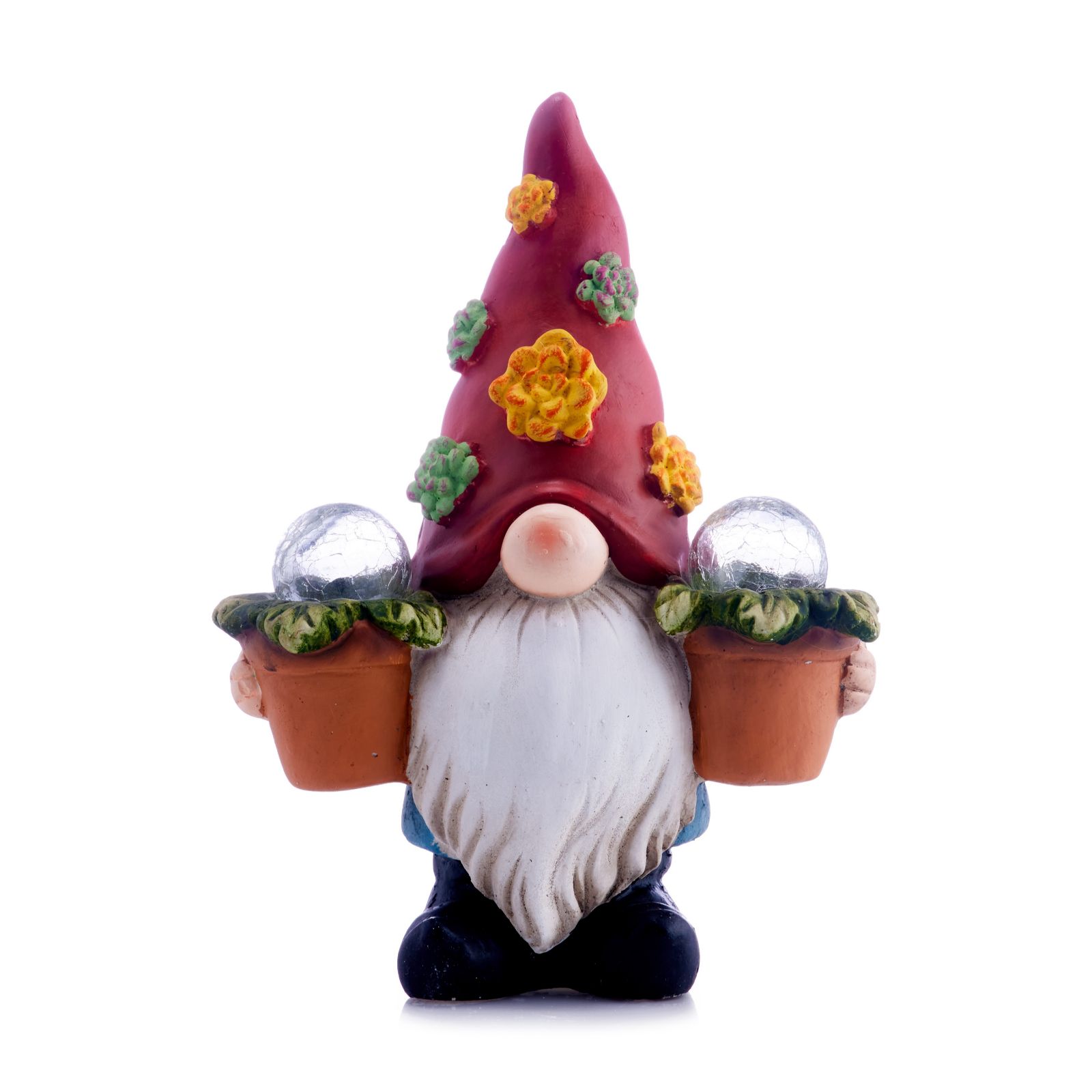 Garden Reflections Solar Plantpot Gnome