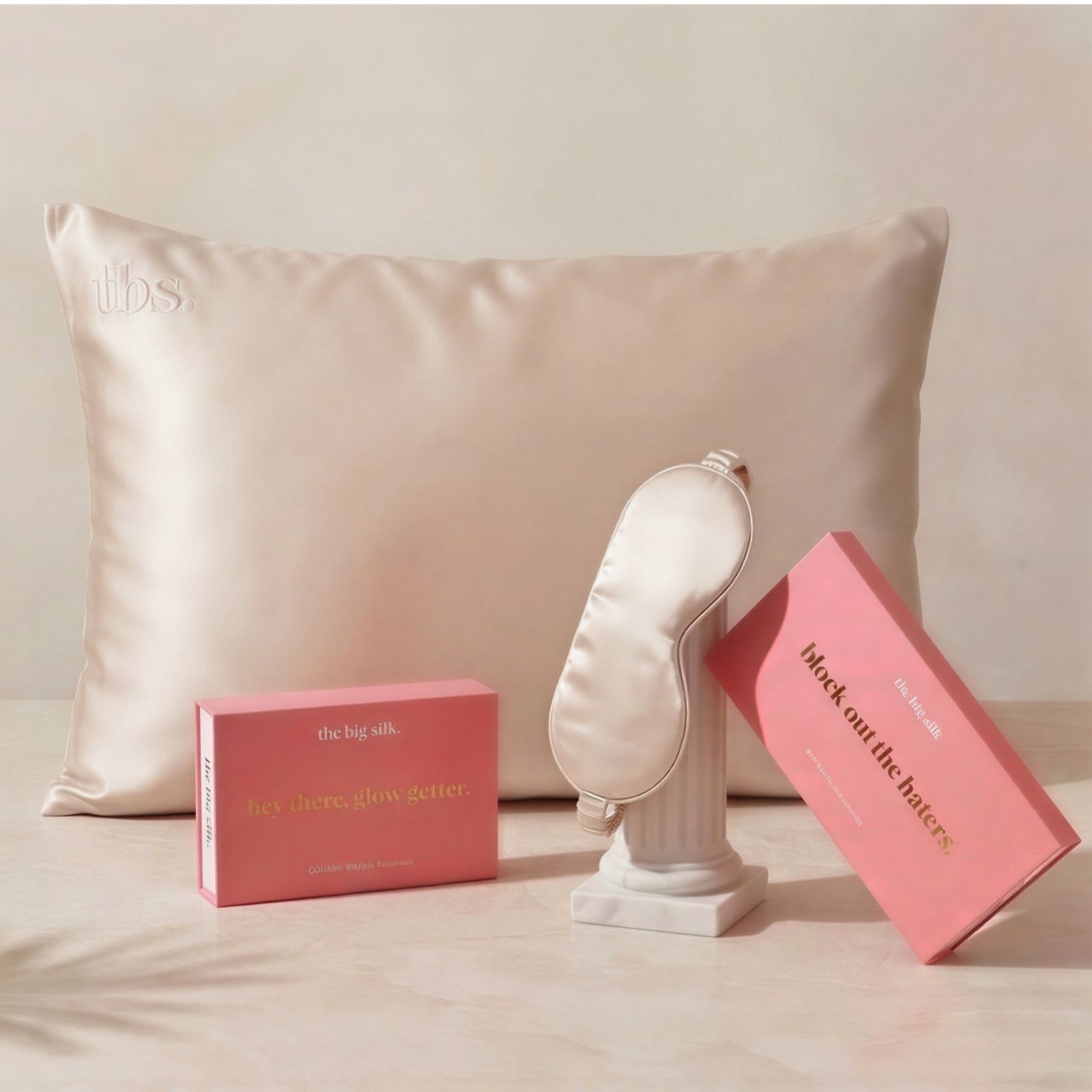 The Big Silk Pillowcase & Eye Mask Set
