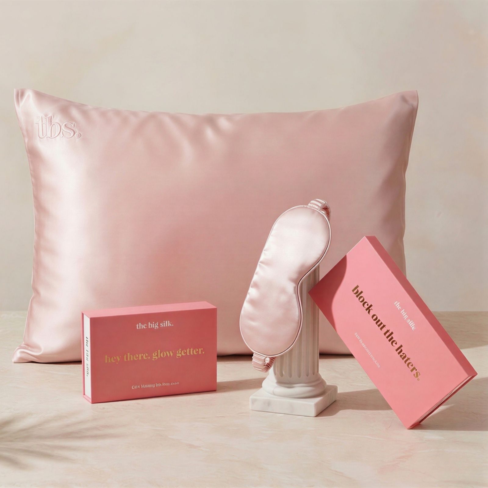 The Big Silk Pillowcase & Eye Mask Set
