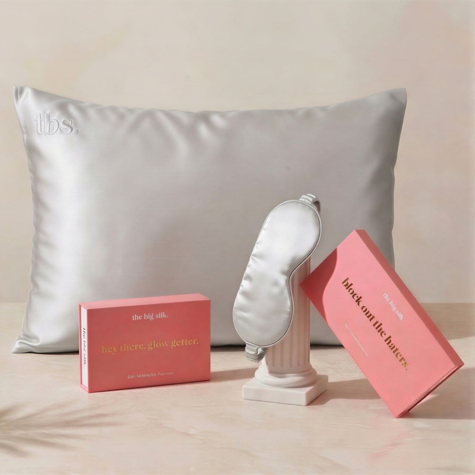 The Big Silk Pillowcase & Eye Mask Set