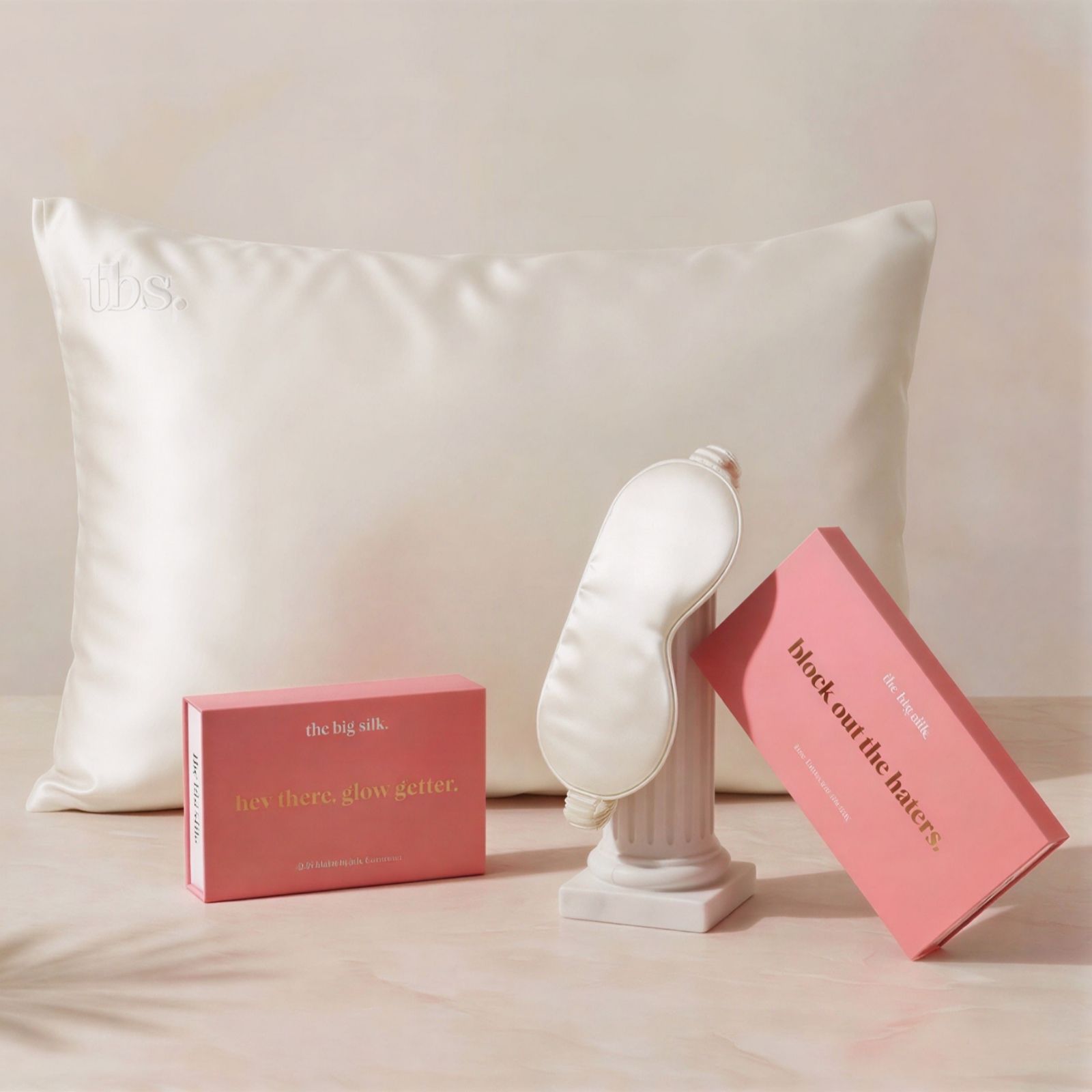 The Big Silk Pillowcase & Eye Mask Set